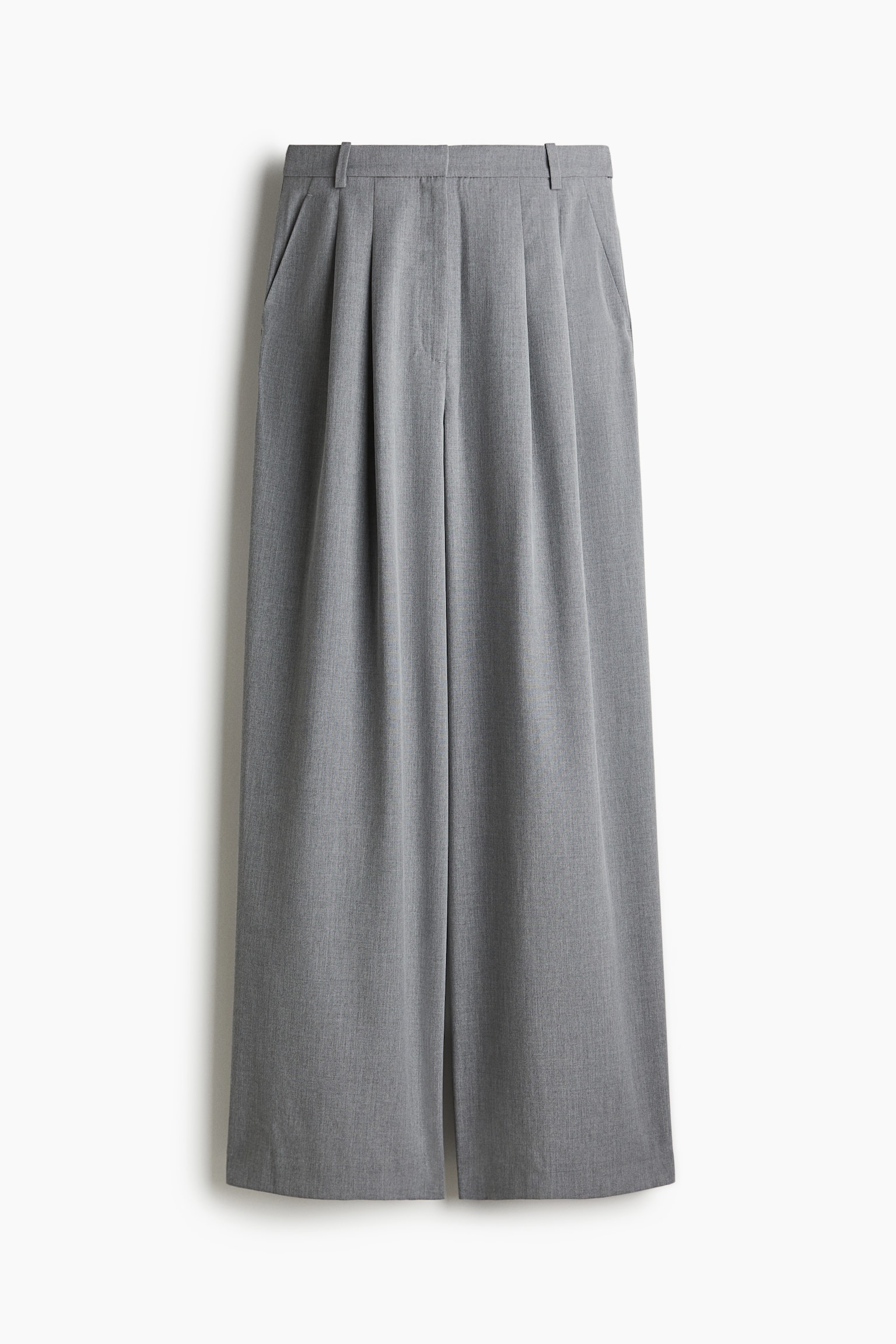 Женские брюки H&M Wide-leg, цвет: Серый — фото 1