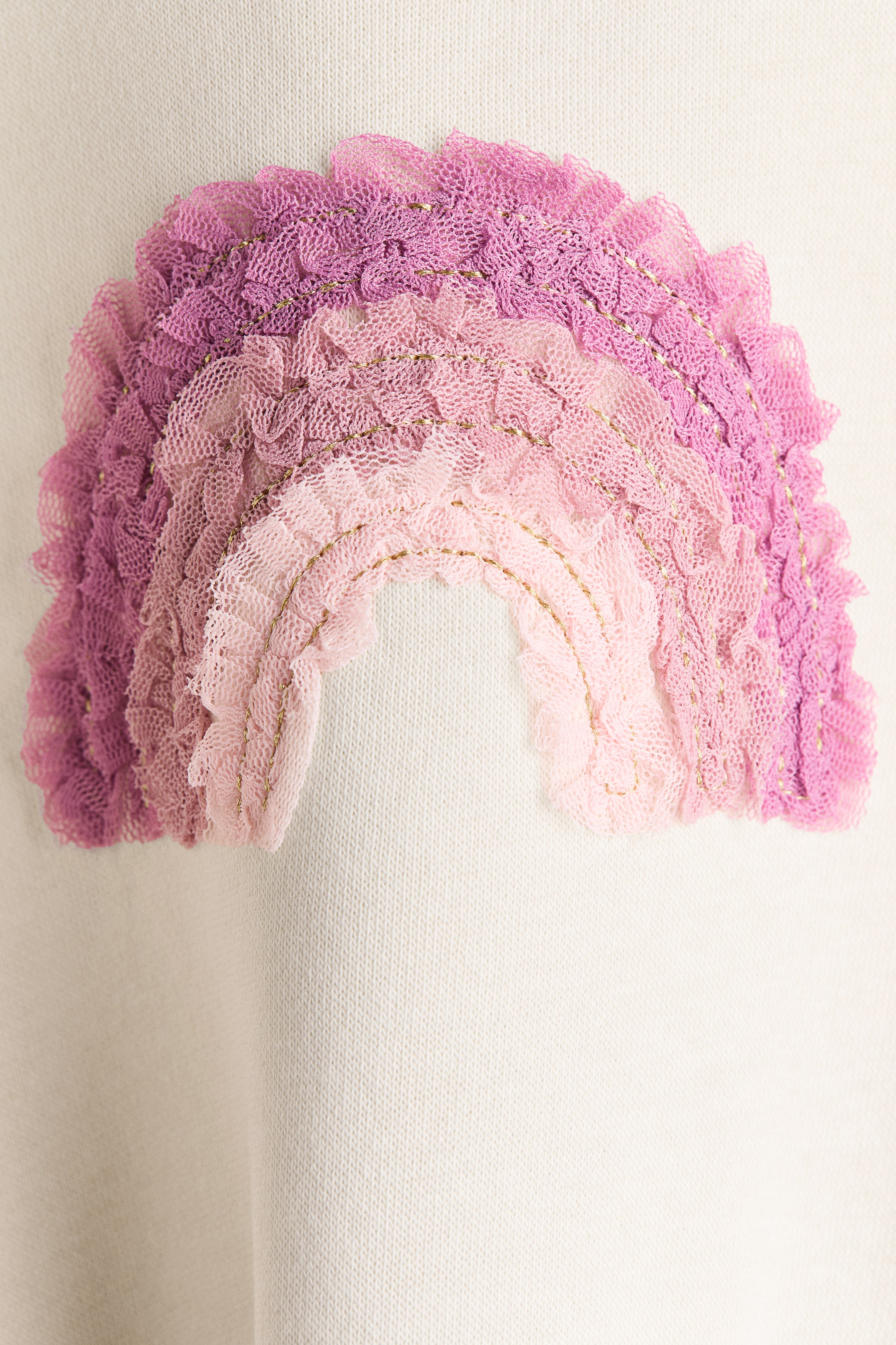 Sweatshirt Dress with Tulle Skirt