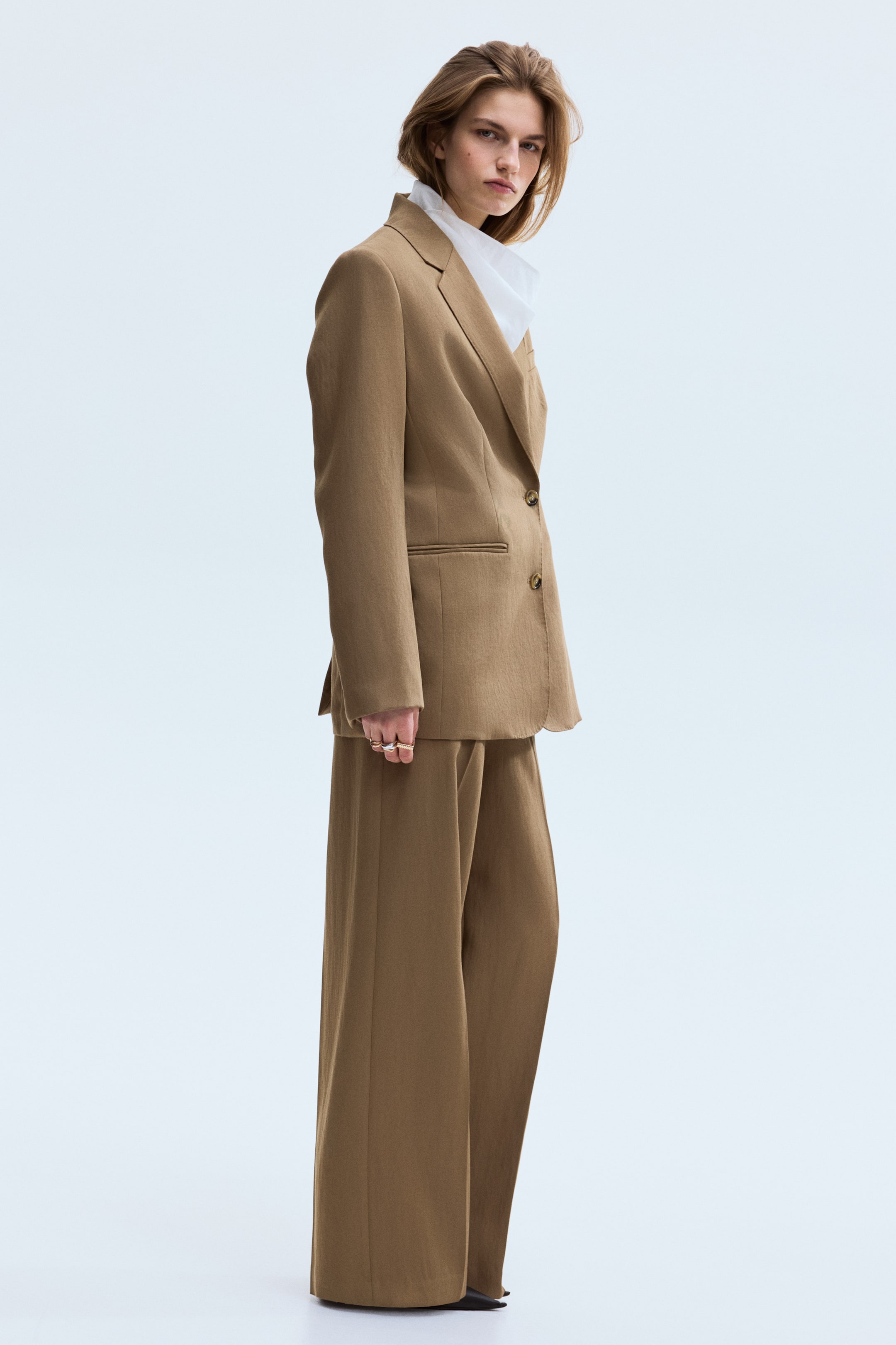 Blazer à fermeture droite