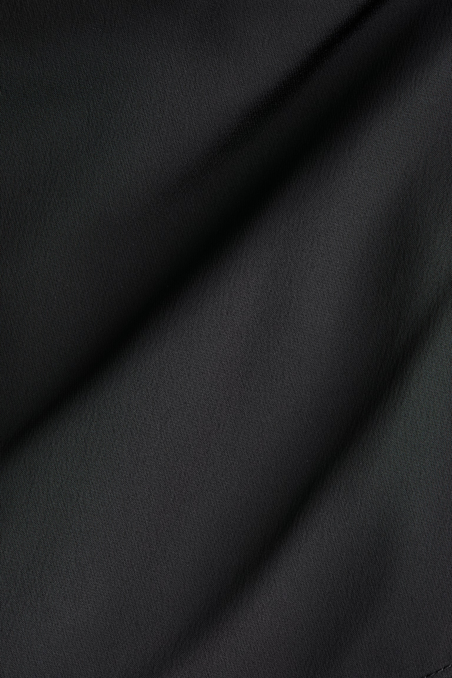 Skirt-layered satin trousers - Black/Light beige - 2