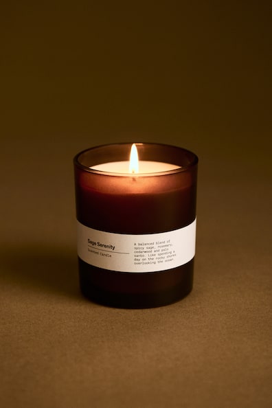 Wood-lid scented candle