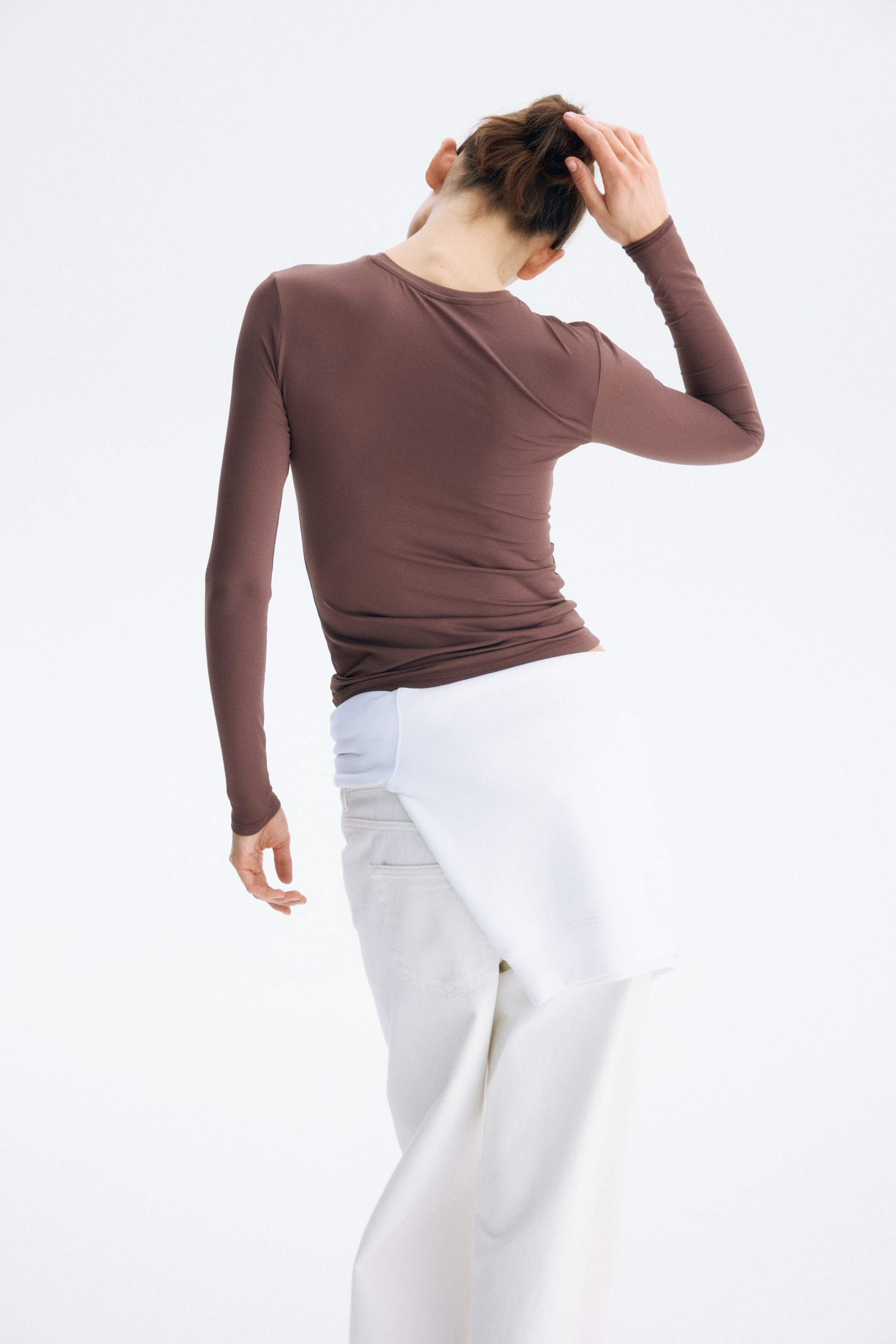 Long-sleeved Microfiber Top