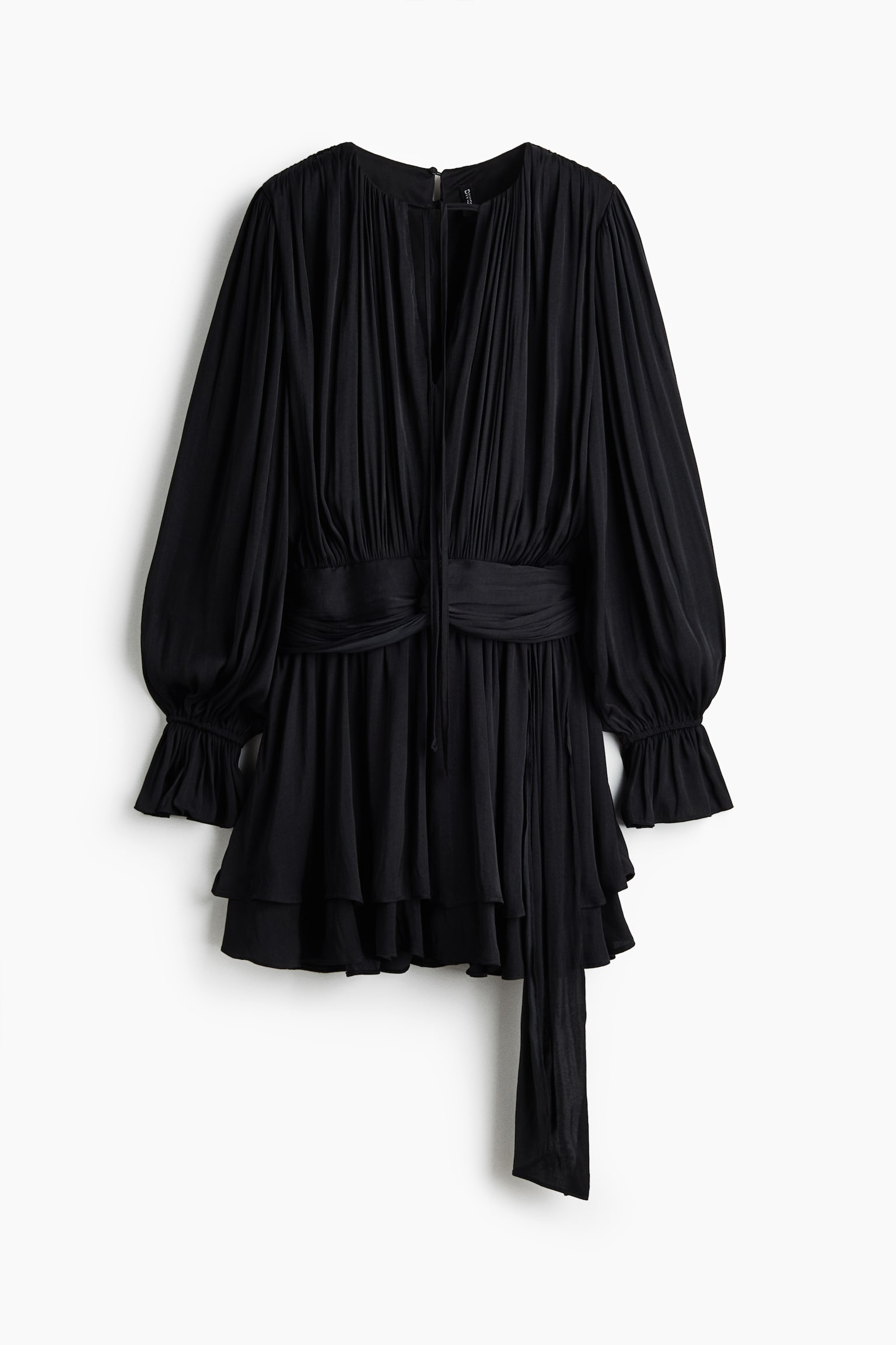 Gathered dress - Negro