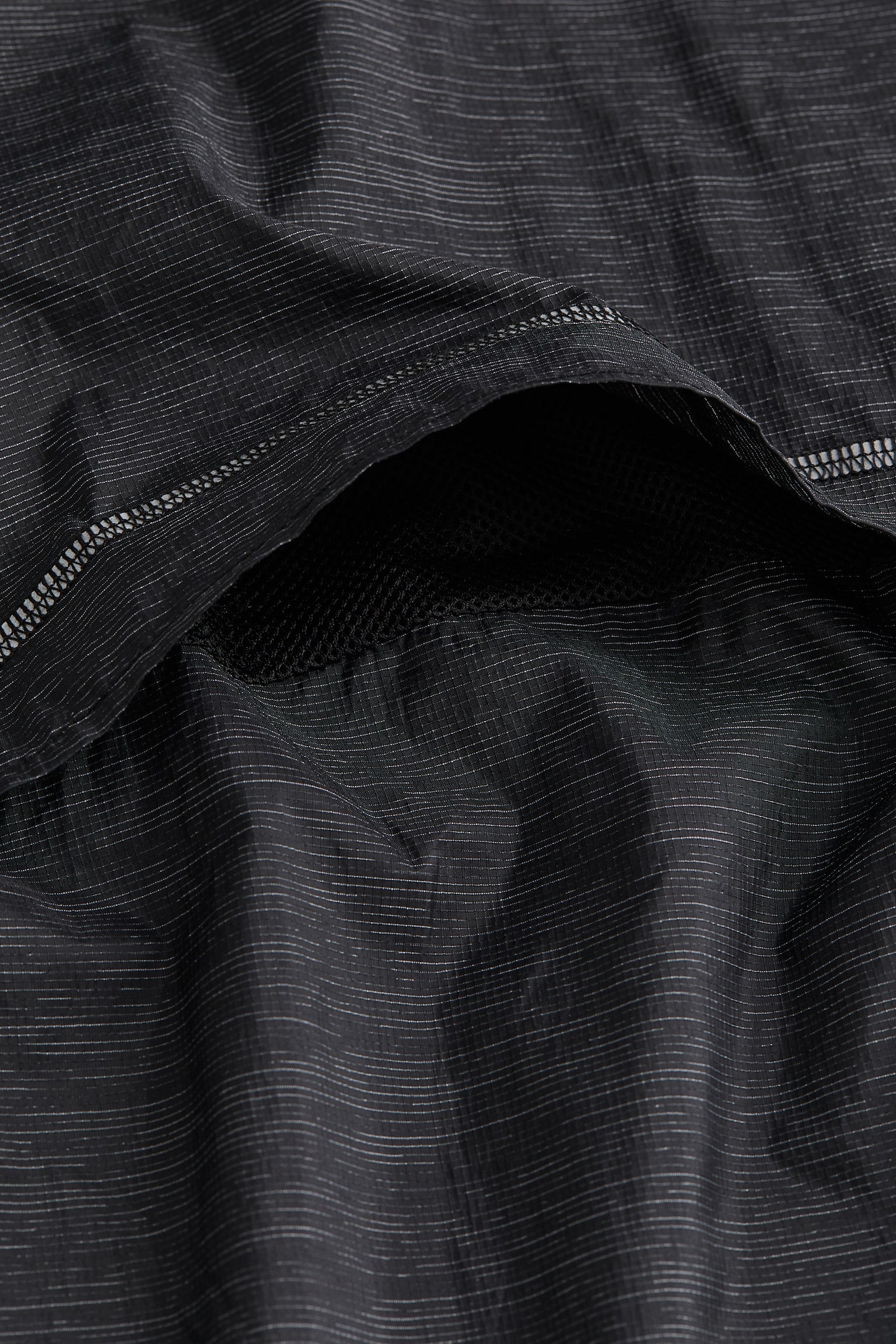 Loose Fit Water Repellent Running Jacket - Black marle - 5