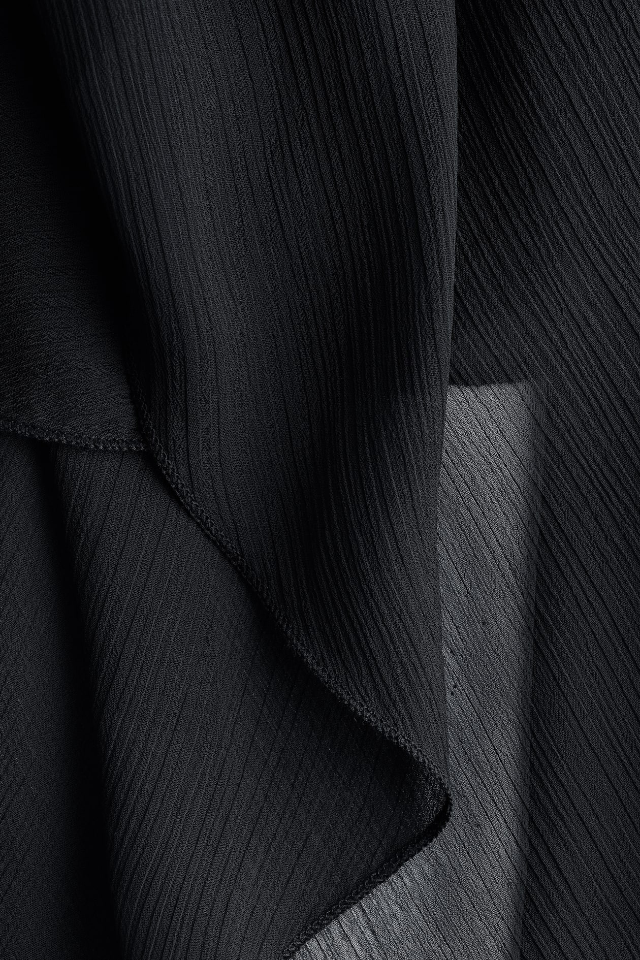 Cape-Detail Chiffon Blouse - image 4