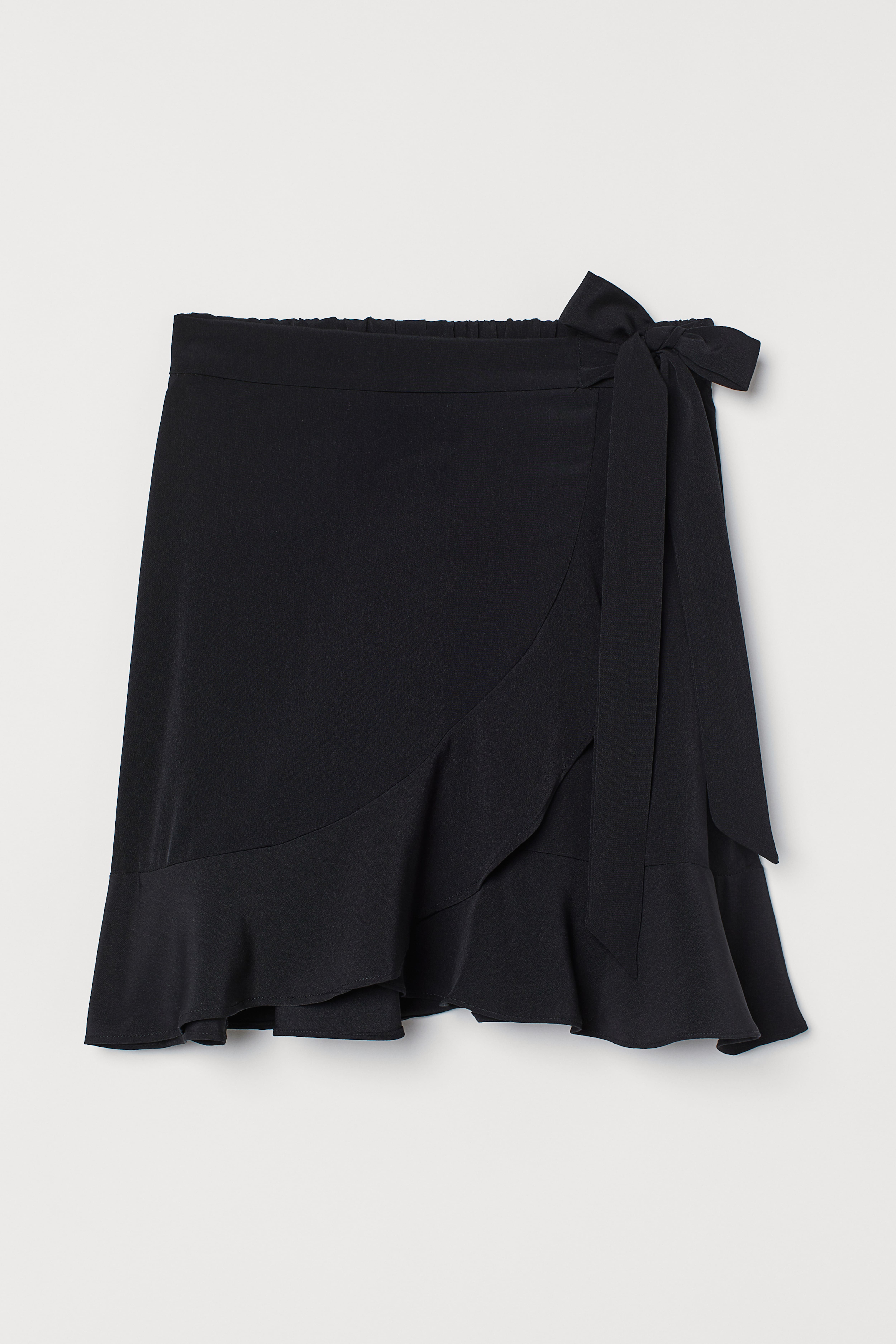 Flounced Wrapover Skirt