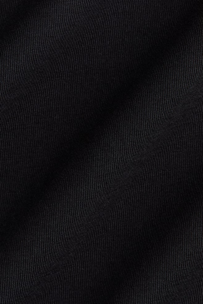 Maglia in cotone a maniche lunghe - Nero/Crema/Viola polvere/Marrone ruggine/Beige polvere chiaro - 4