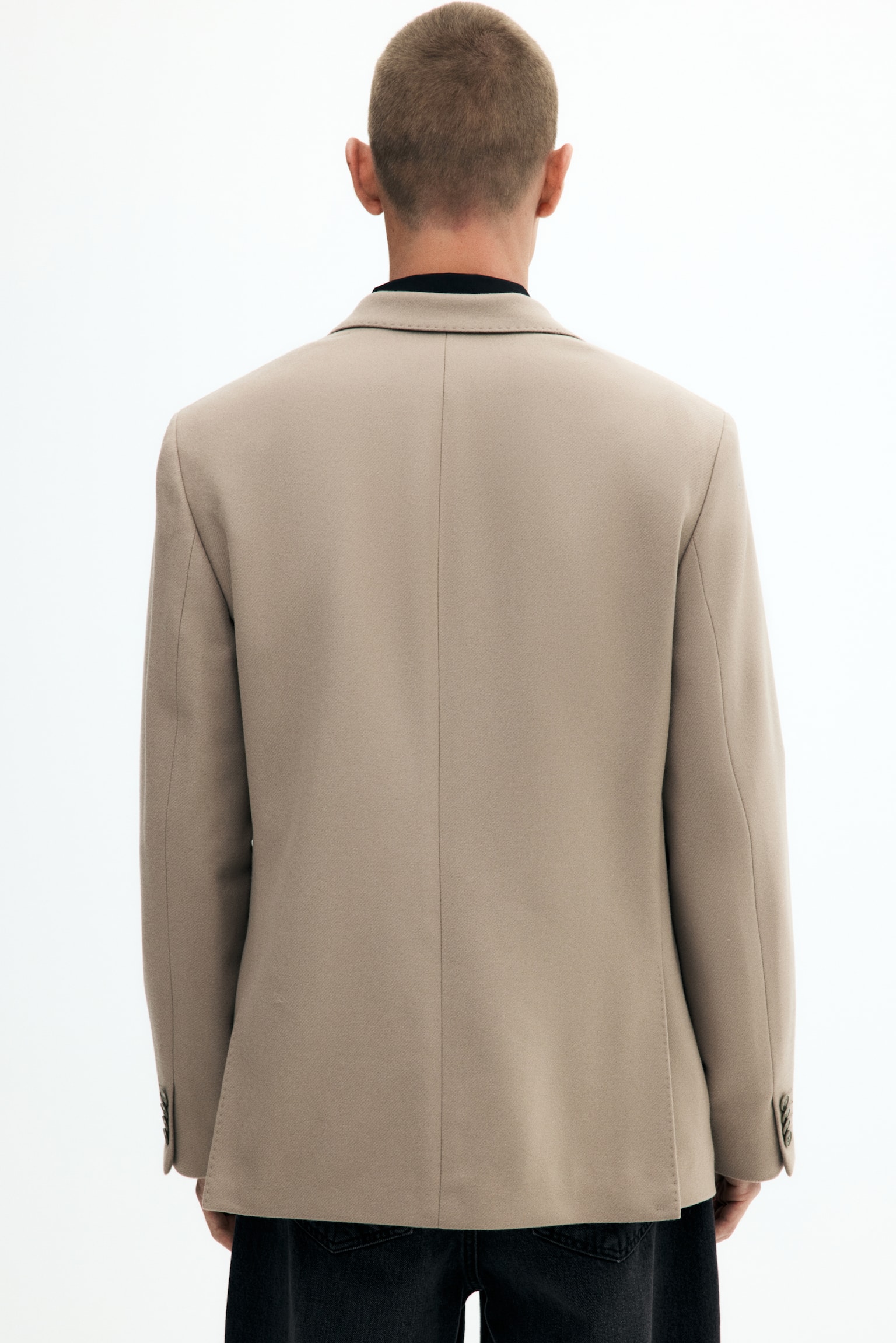 Kasmírkeverék zakó Regular Fit - Bézs/Sötétbarna - 8