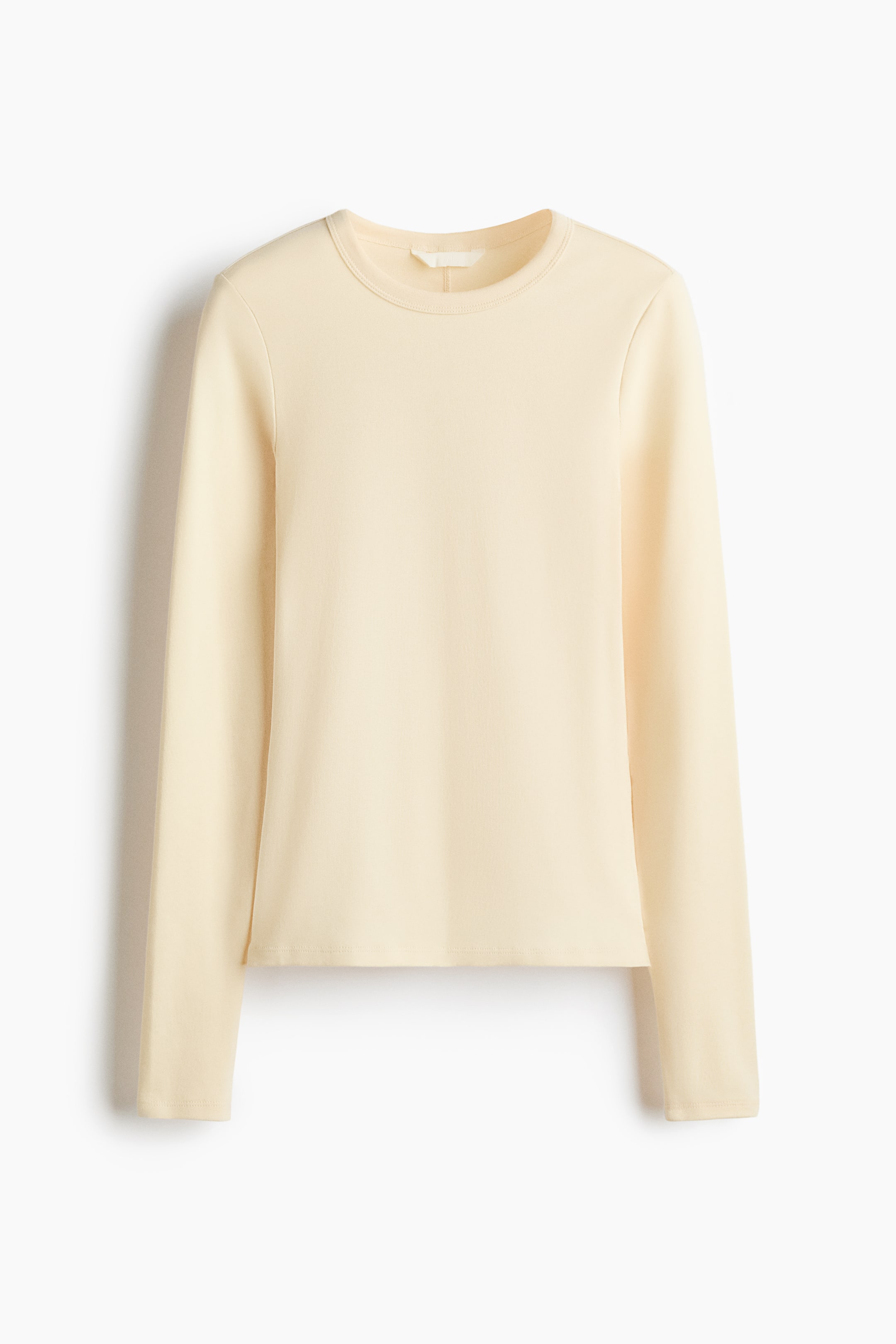 View larger image: Long-sleeved Jersey Top - Light yellow - Ladies | H&M CA 4