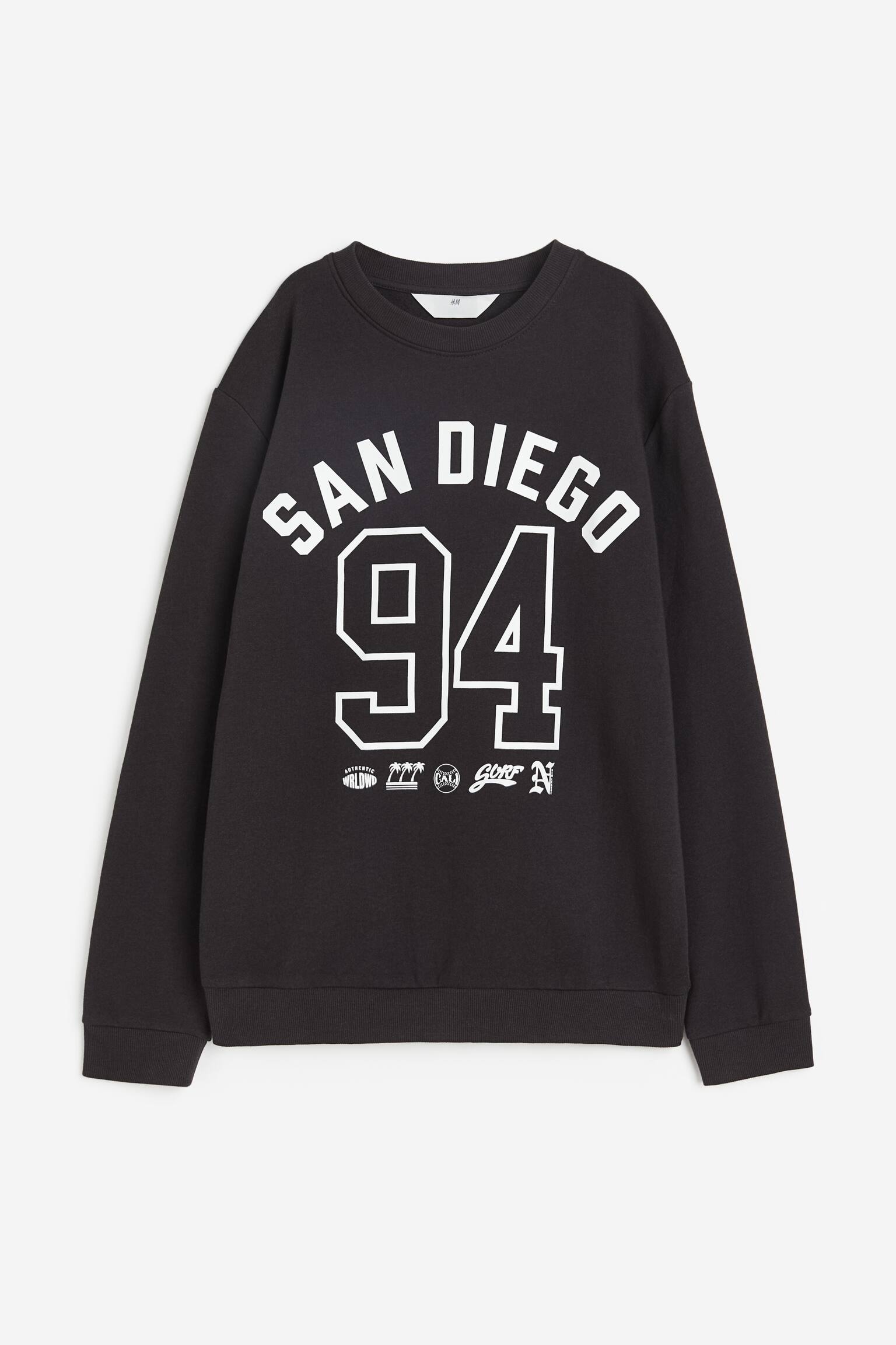 Print Sweater - Black/San Diego - 1