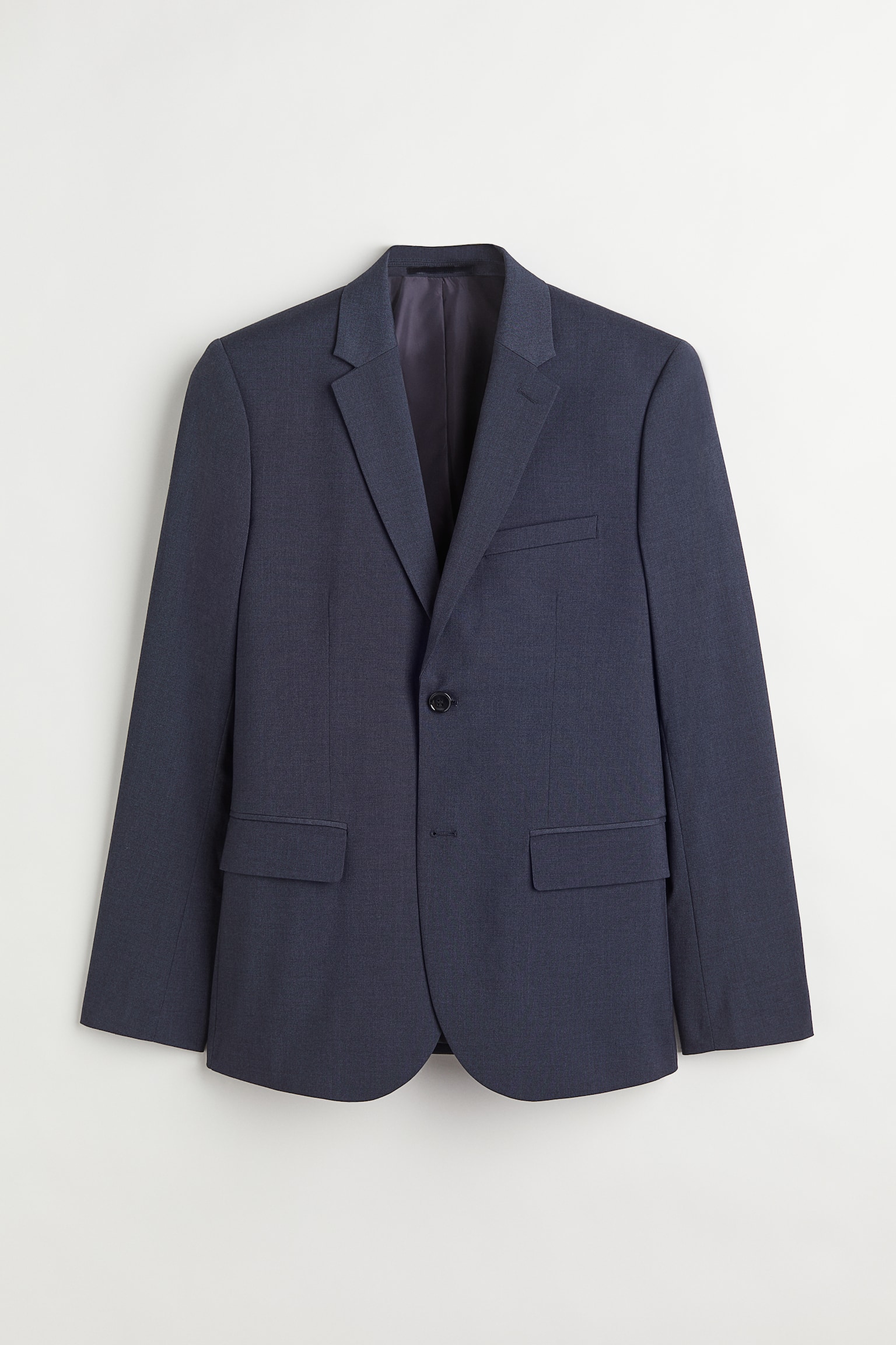 Enkelknäppt kavaj Skinny Fit - Mörkblå/Svart