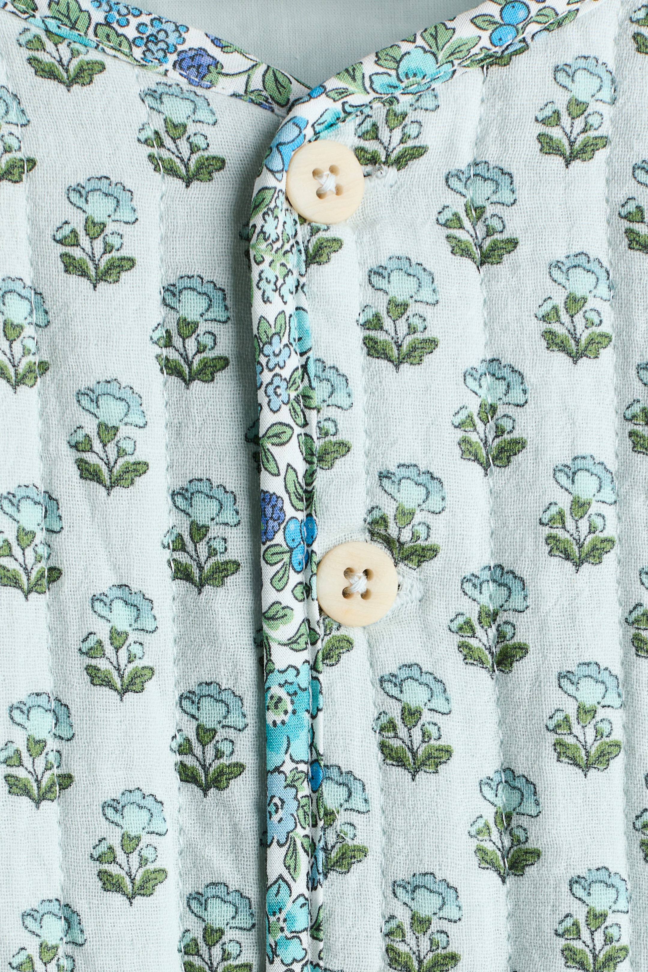 Quilted Patchwork-Print Jacket