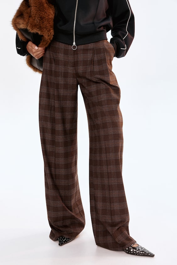 Pantalon joli thorax jambe large 'smd pour femme - brun | 's® CA