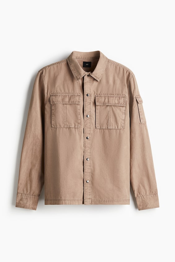Мужские топы H&M Regular-Fit Utility Overshirt
