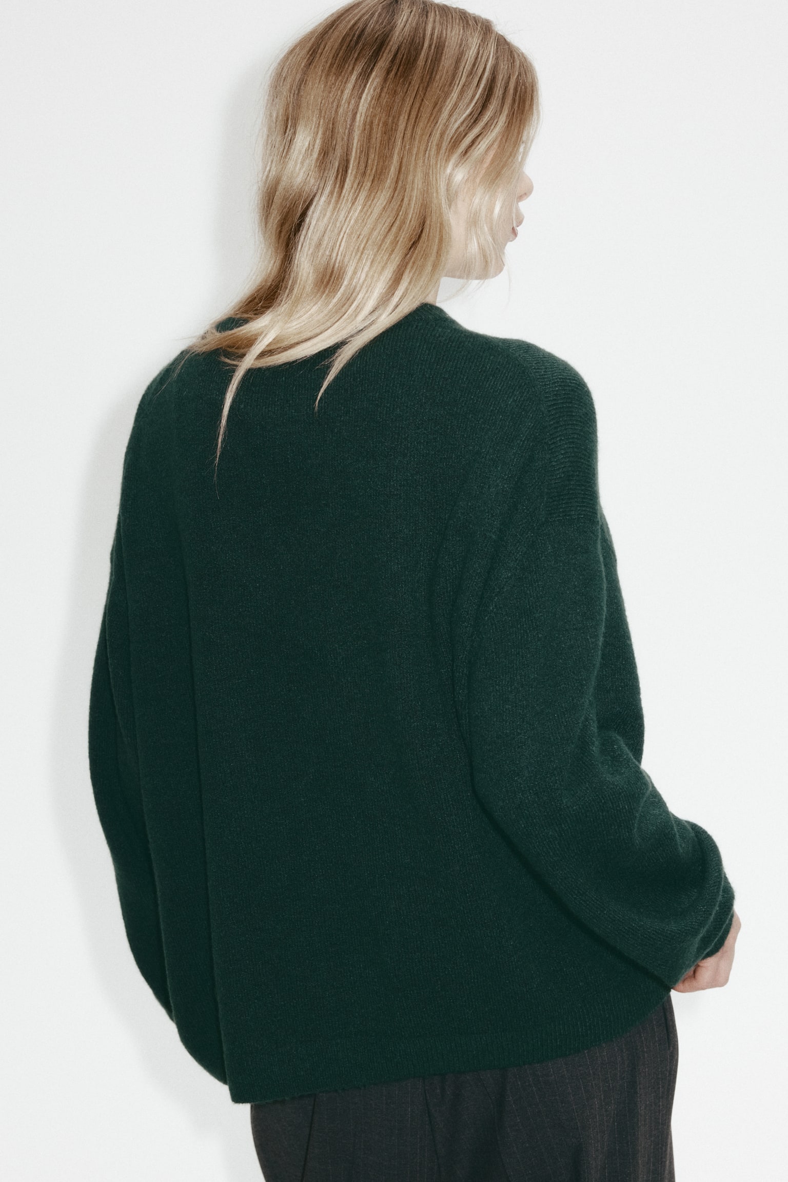 Knitted jumper - Dark green/Dark brown/Sage green/Light pink/Dark mole/Cream/Light mole marl/Light beige marl/Light pink/Light yellow/Cream/Cream/Striped/Black/Striped - 3
