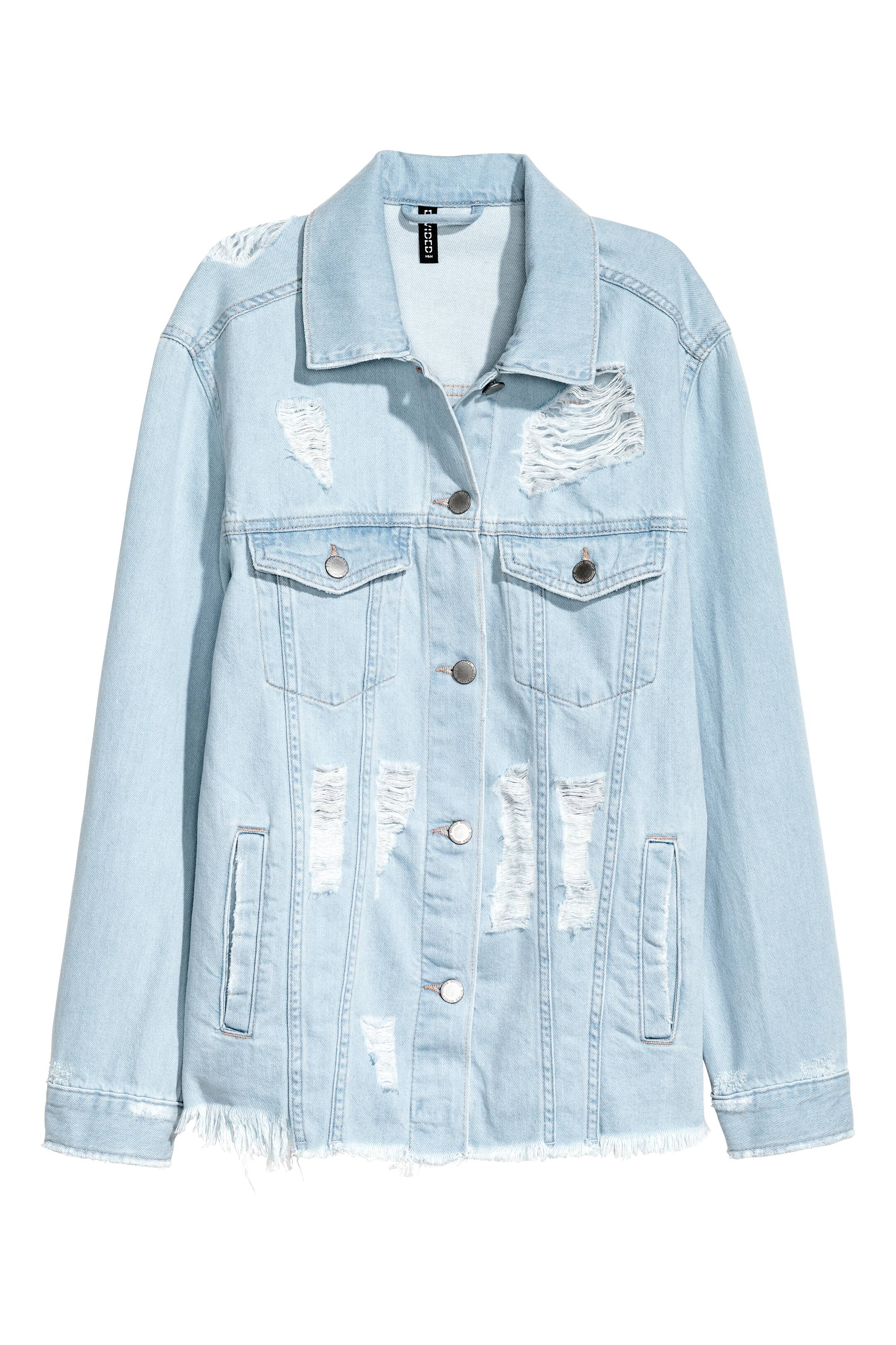 View larger image: Trashed denim jacket - Light denim blue - Ladies | H&M GB 1