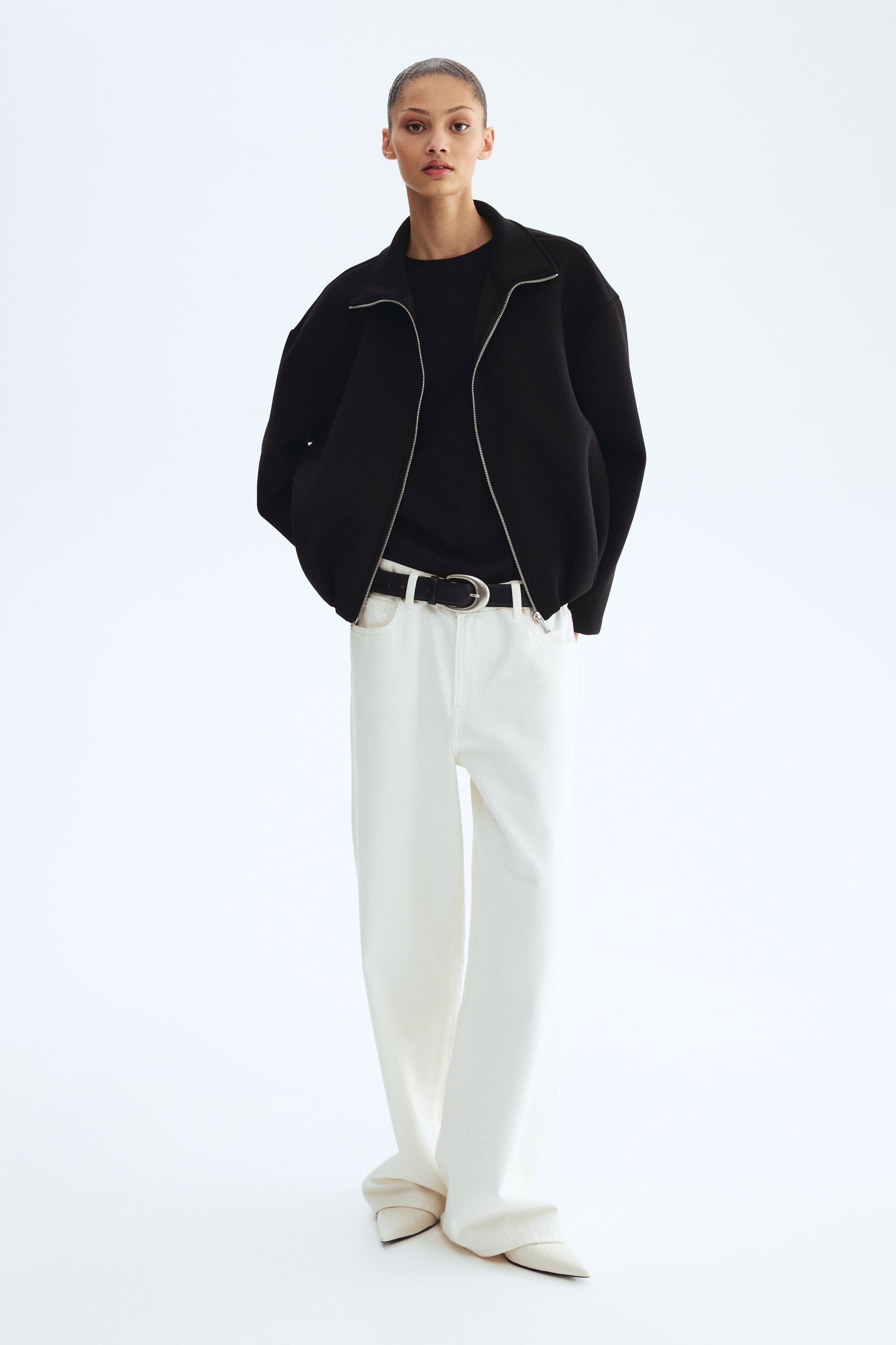 Женские куртки H&M Scuba Fabric Jacket — фото 3