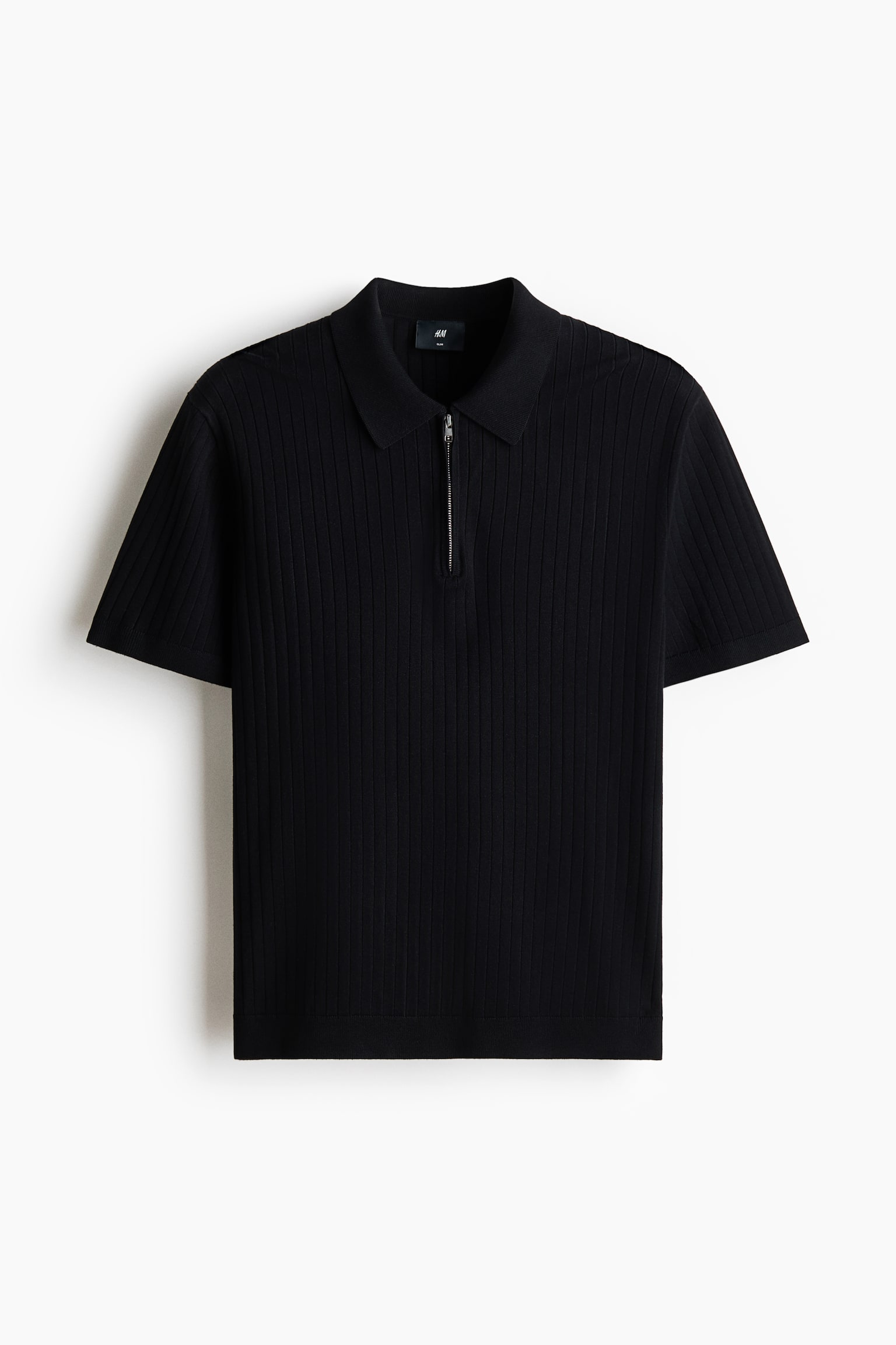 Slim Fit Polo shirt-Black - 2
