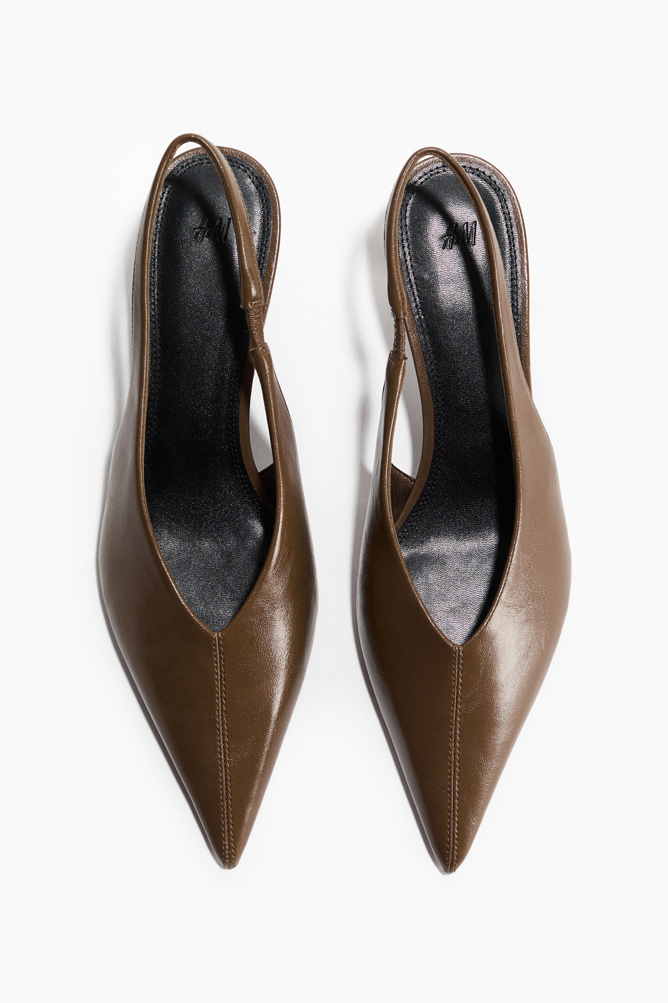 Kitten-Heeled Slingbacks