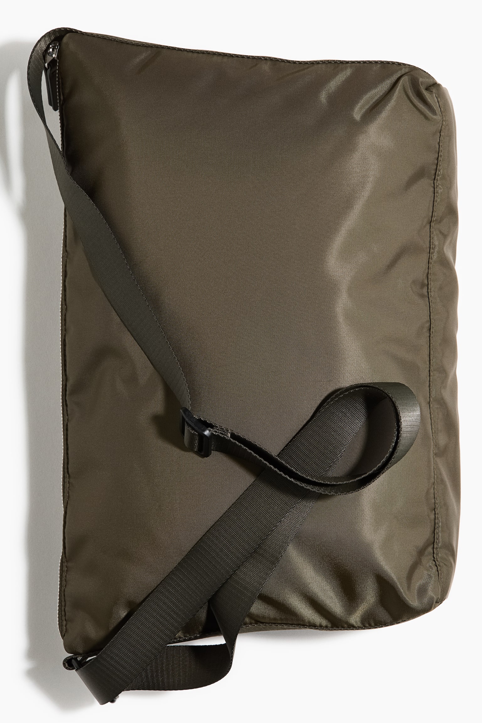 Padded crossbody bag - Dark khaki green/Black - 2