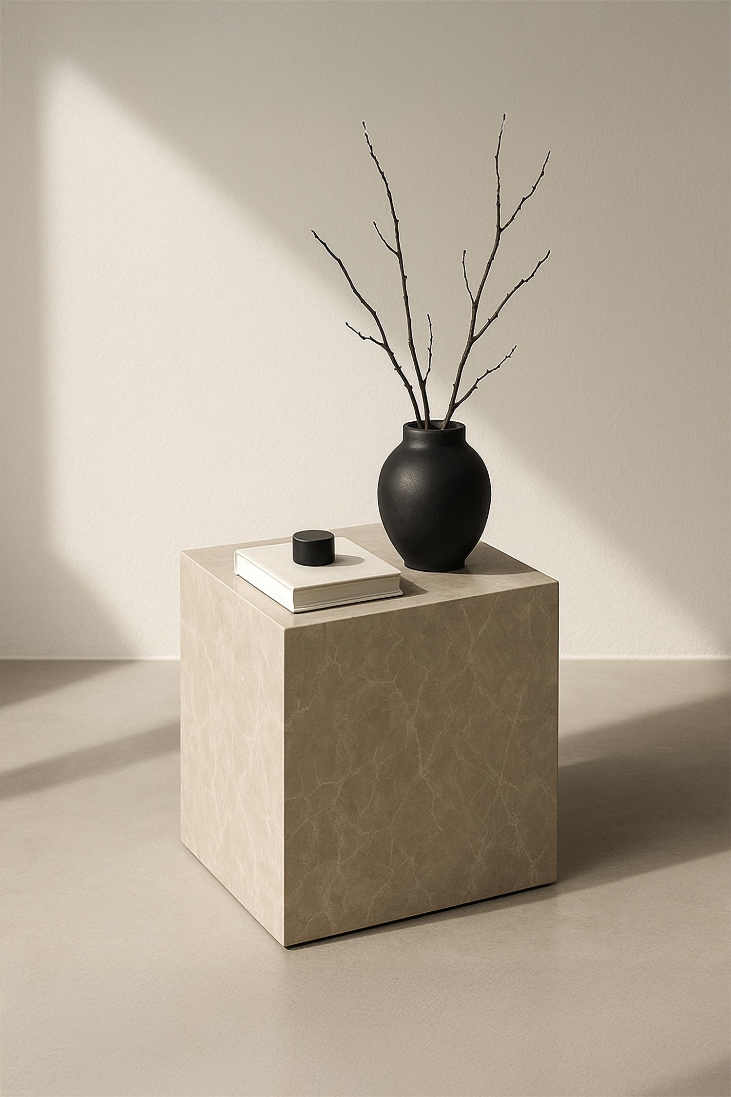 York High Table De Canapé - Mdf, Beige