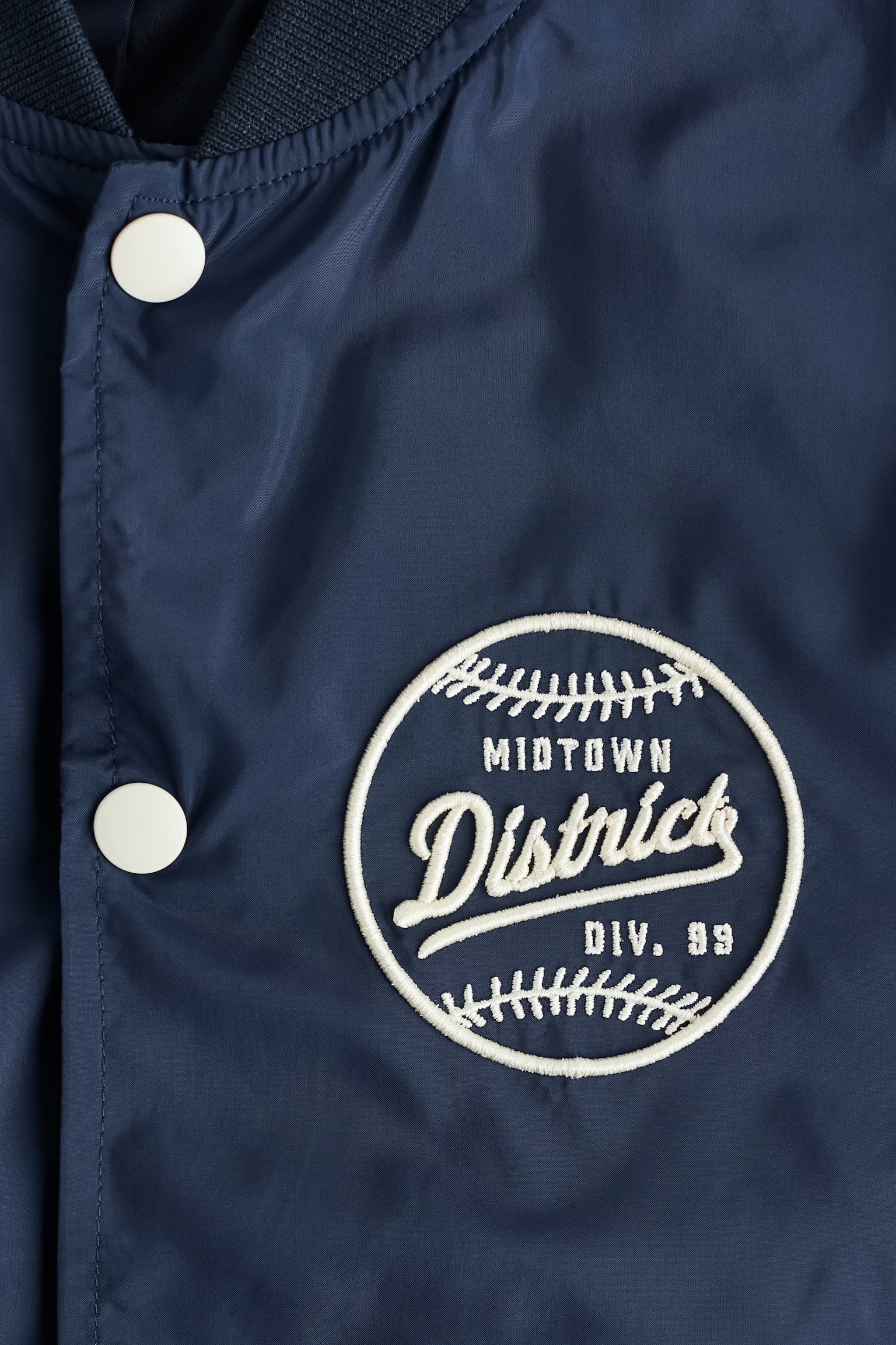 Motif-detail baseball jacket - 2