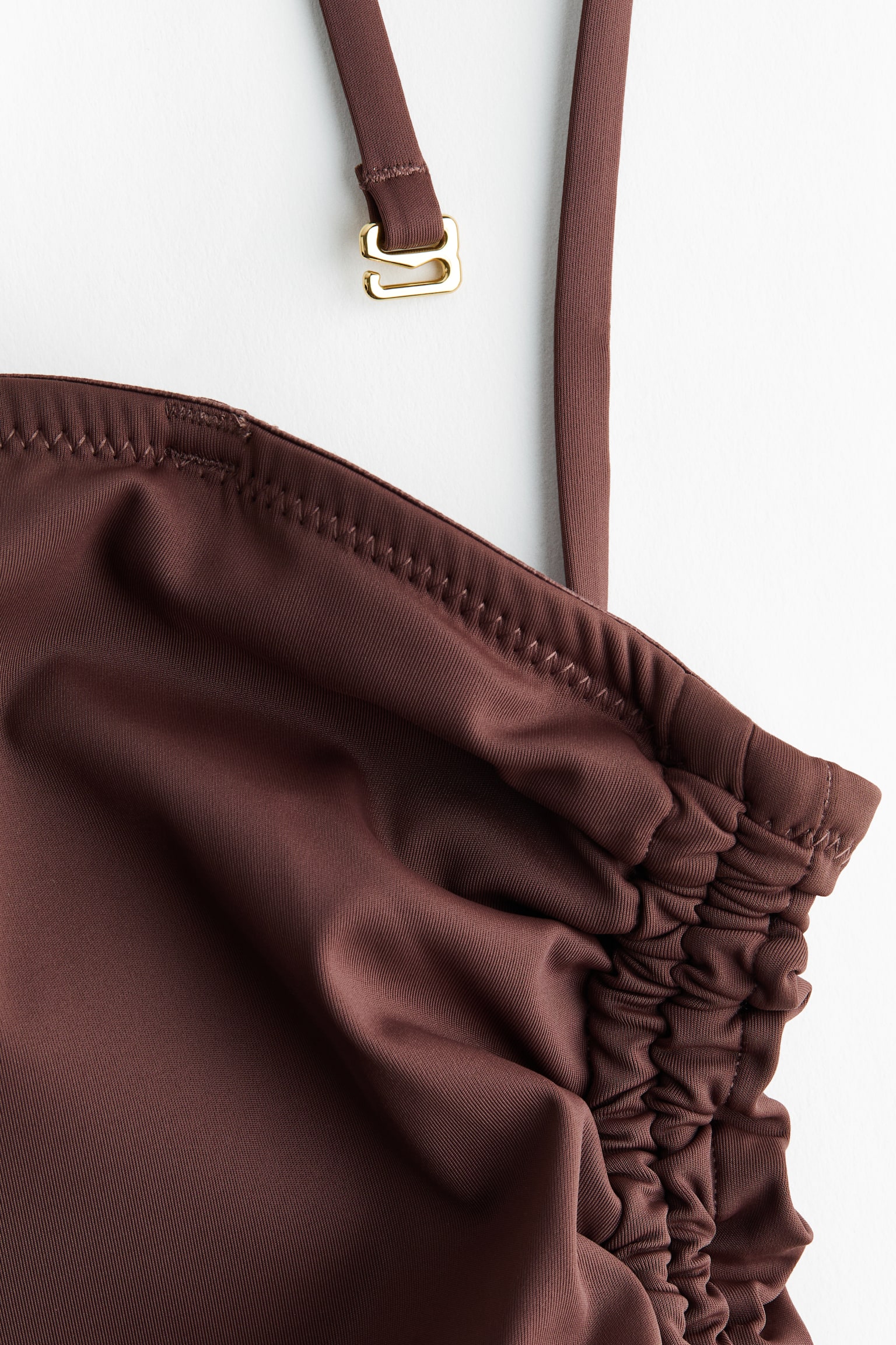 Medium Shape Bandeau swimsuit - Dark brown - 4