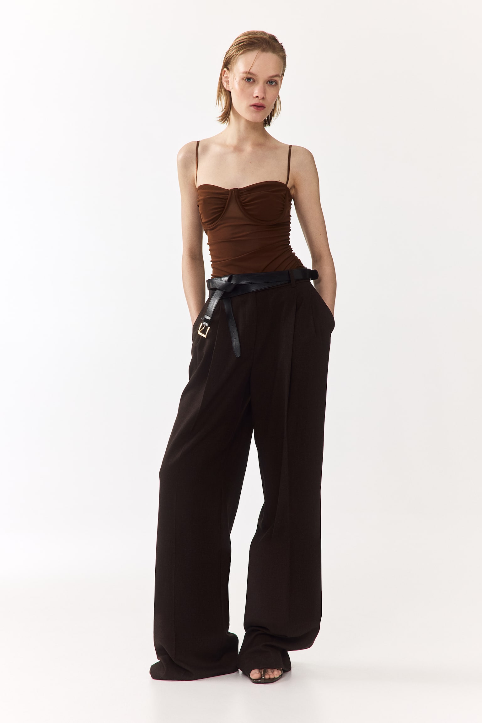 Ruched mesh top - 4