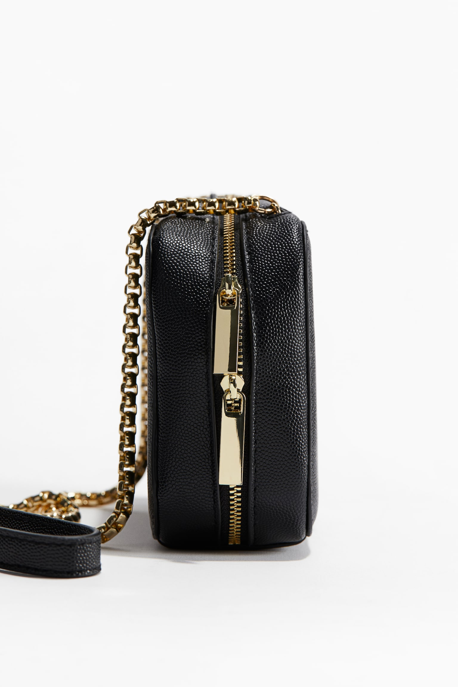 Grained crossbody bag - Black - 2