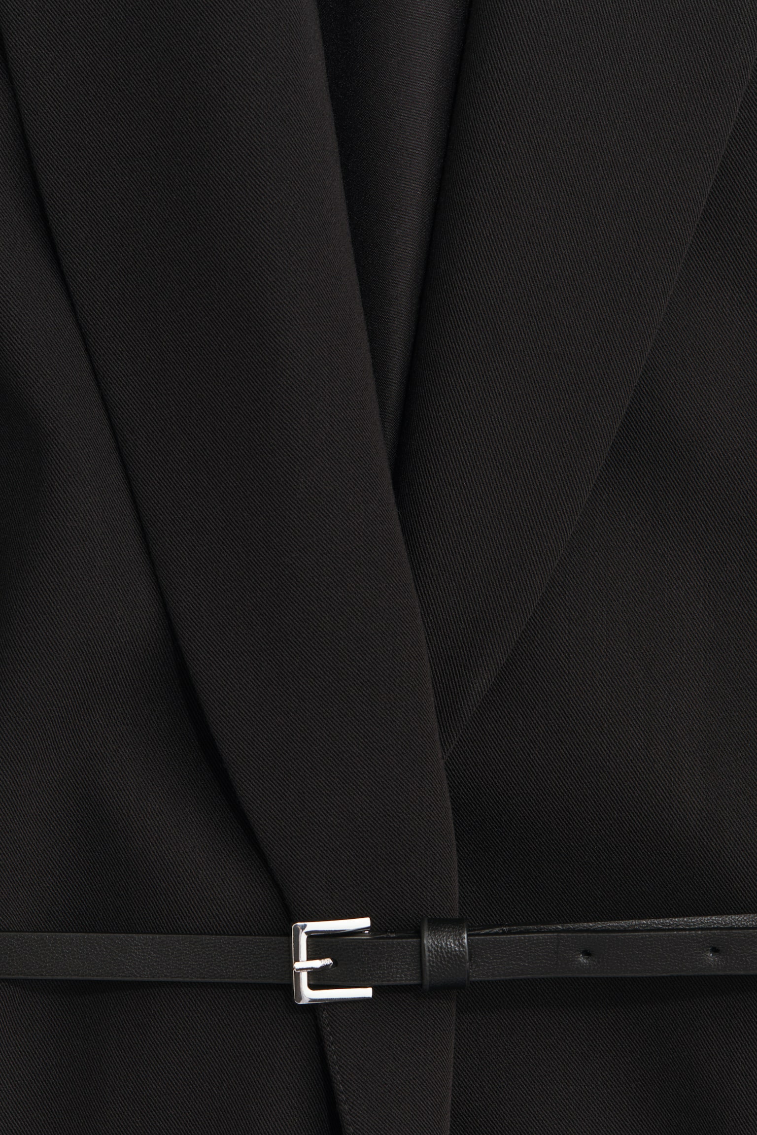 Belted blazer - Black - 4
