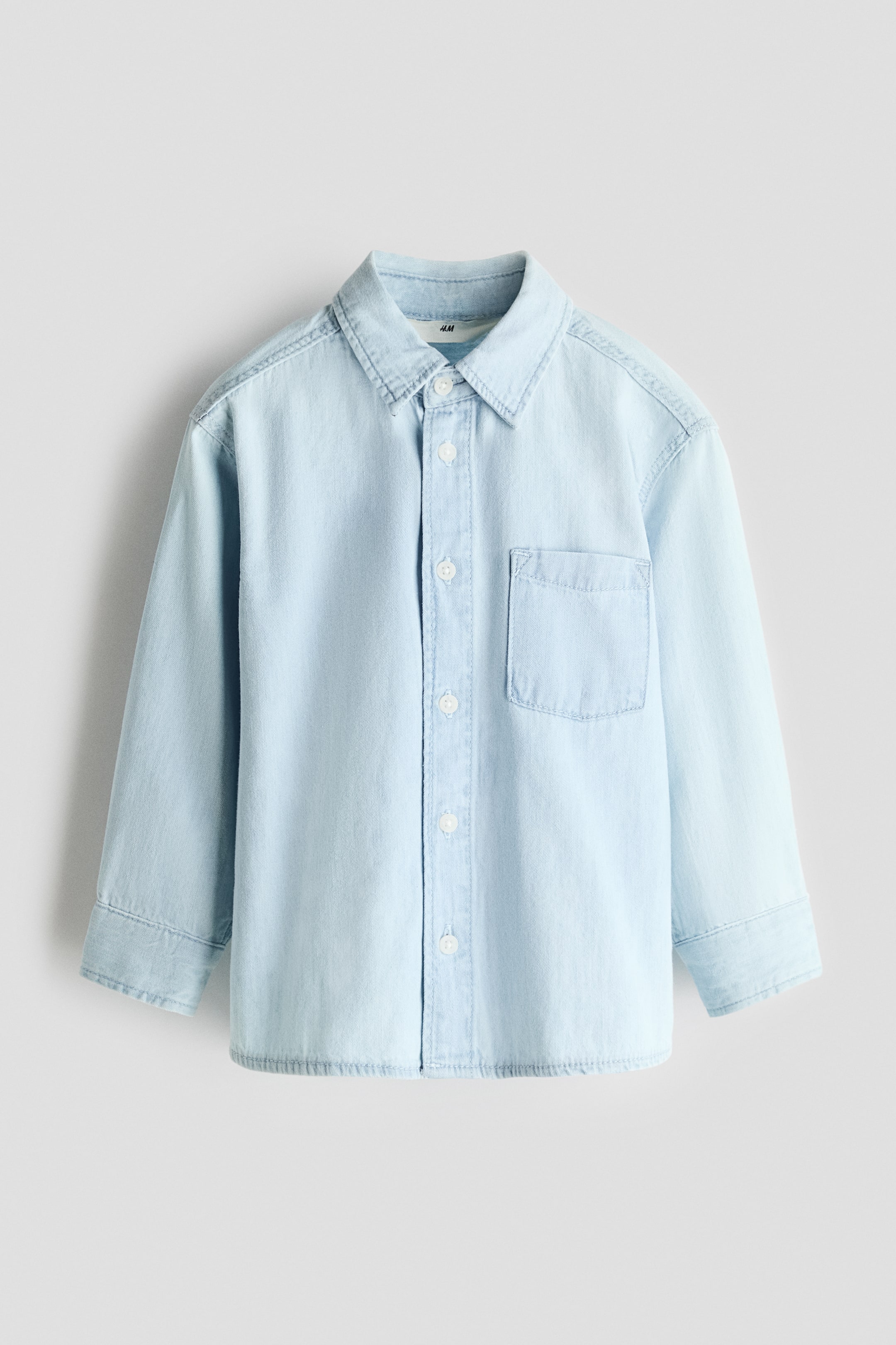 Visualizza immagine più grande: Camicia in denim di cotone - Blu denim pallido - BAMBINO | H&M IT 1