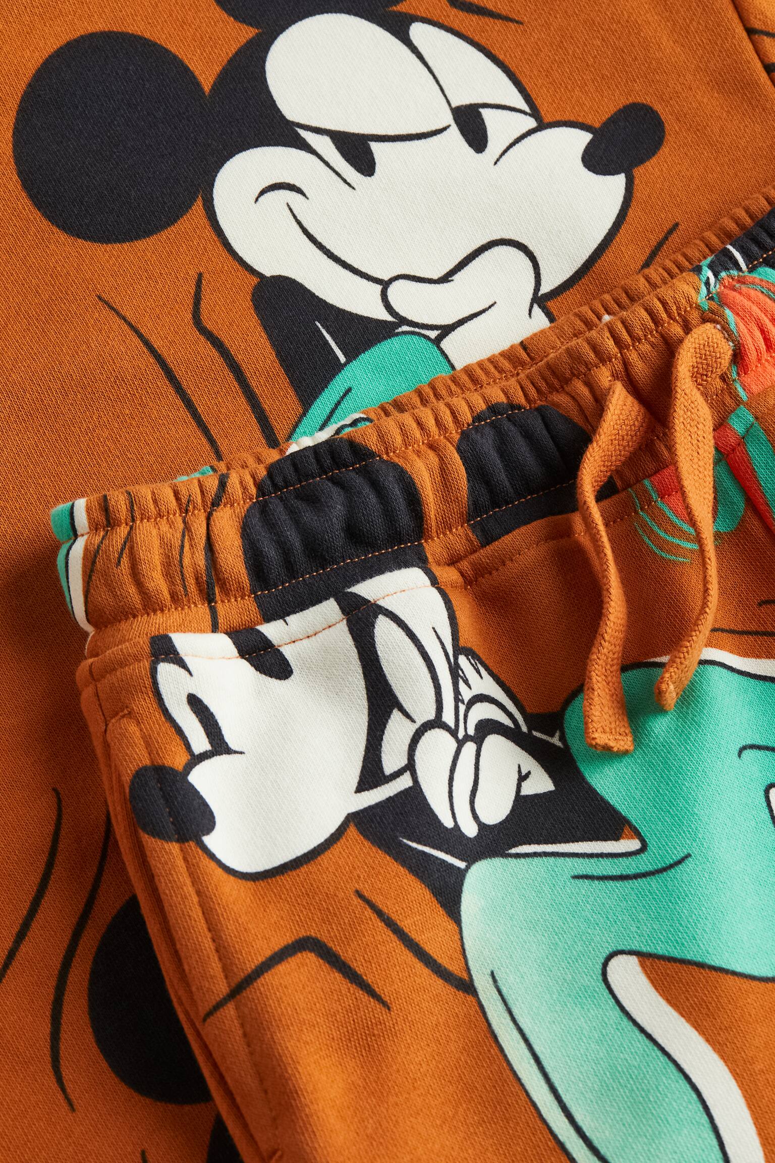2-piece Printed Sweatshirt Set - Dark orange/Mickey Mouse - Kids | H&M US