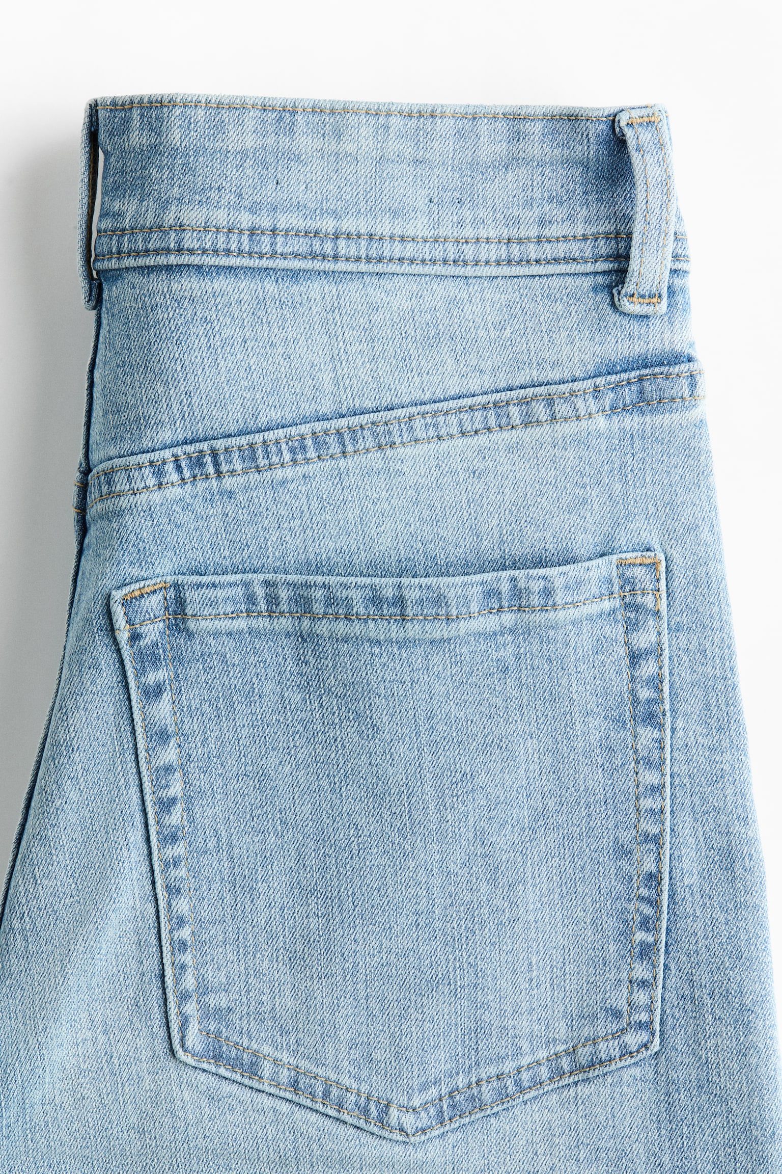 Wide High Waist Ankle Jeans - Light denim blue/White/Dark denim blue/Denim blue/Beige - 5