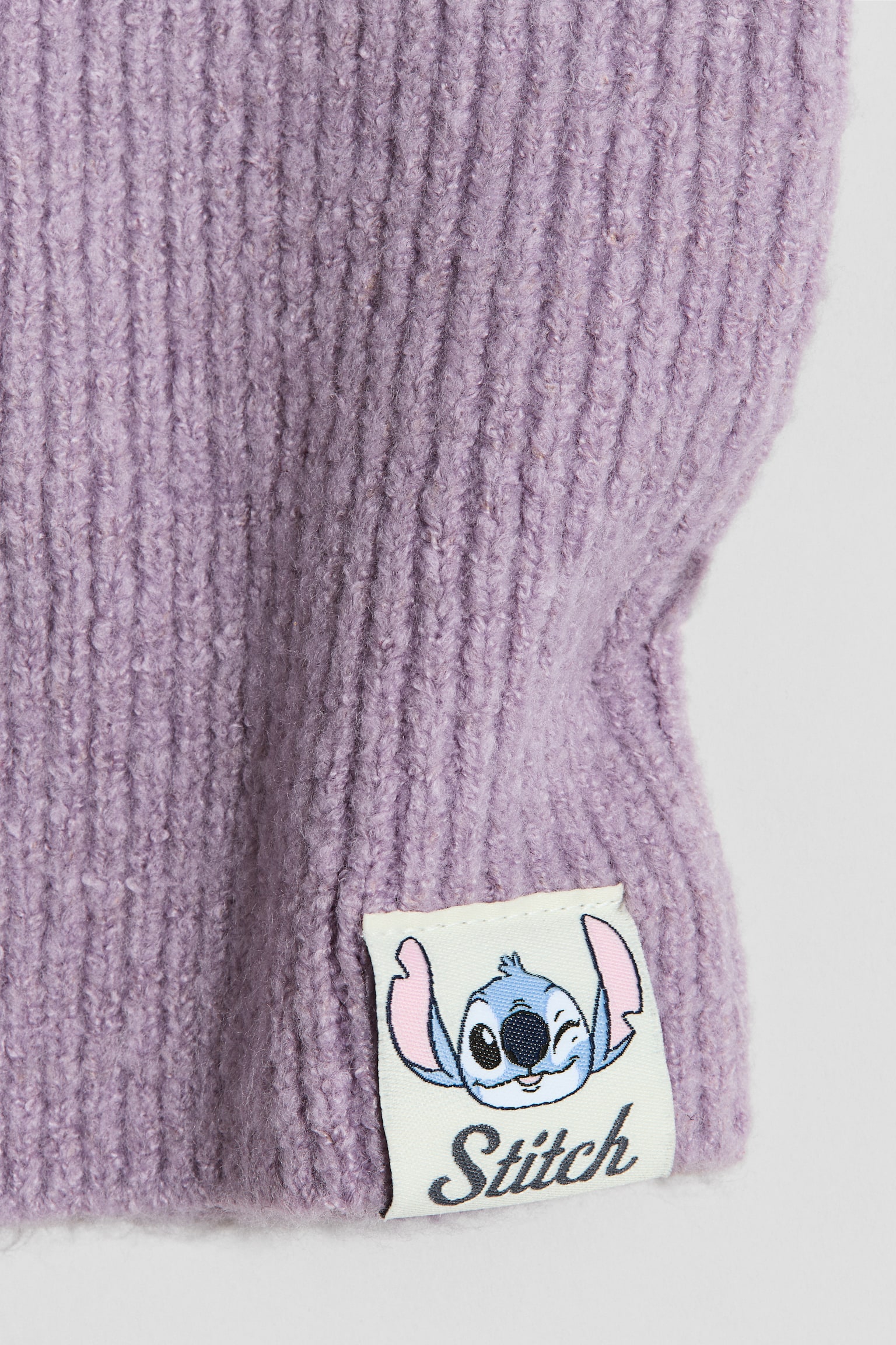 Детский шарф H&M Rib-Knit Tube, цвет: Сиреневый — фото 2