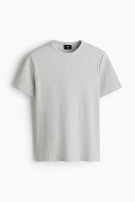 Ribbad T-shirt Slim Fit