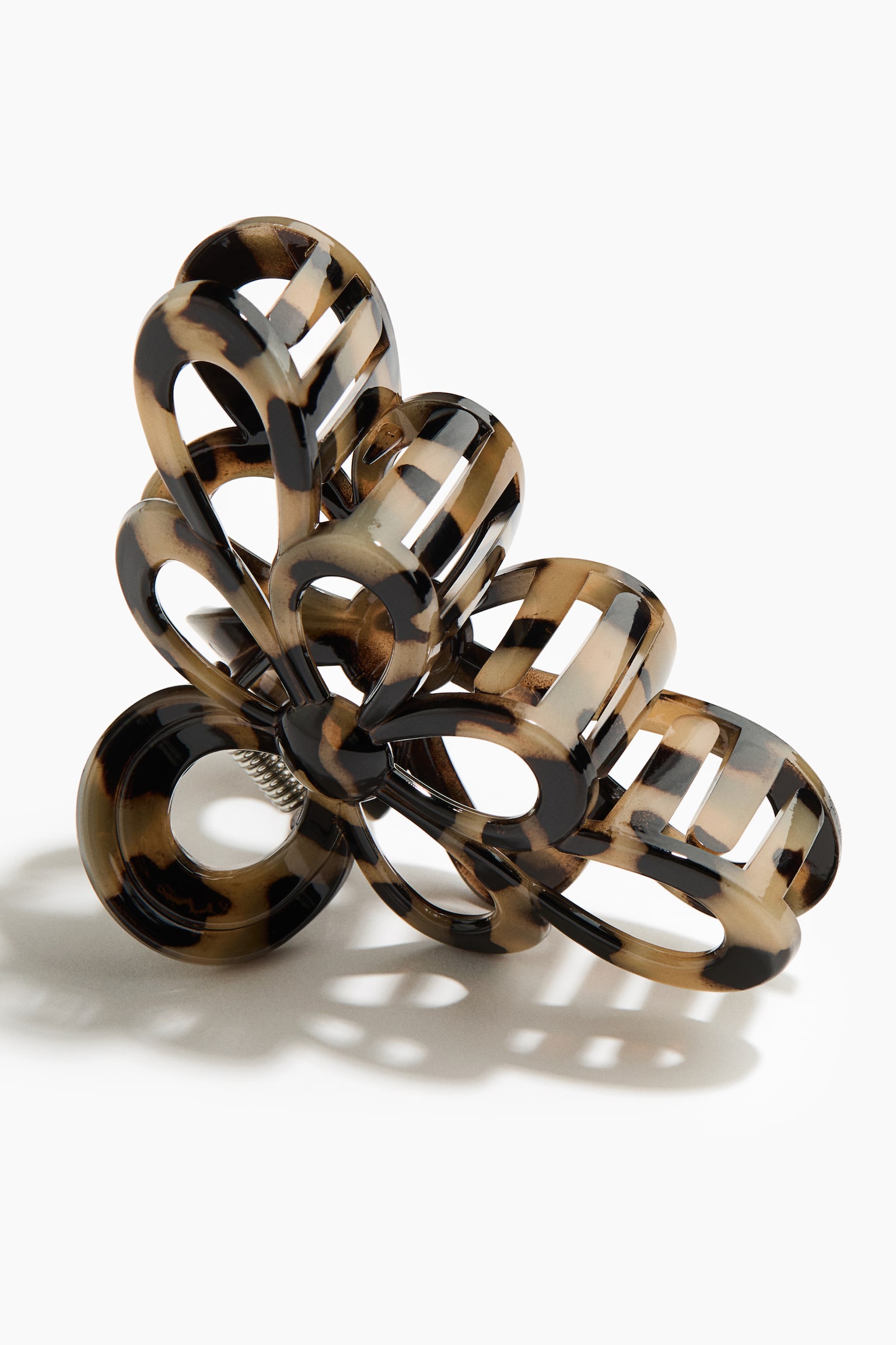 Hair claw - Greige/Tortoiseshell pattern - 2