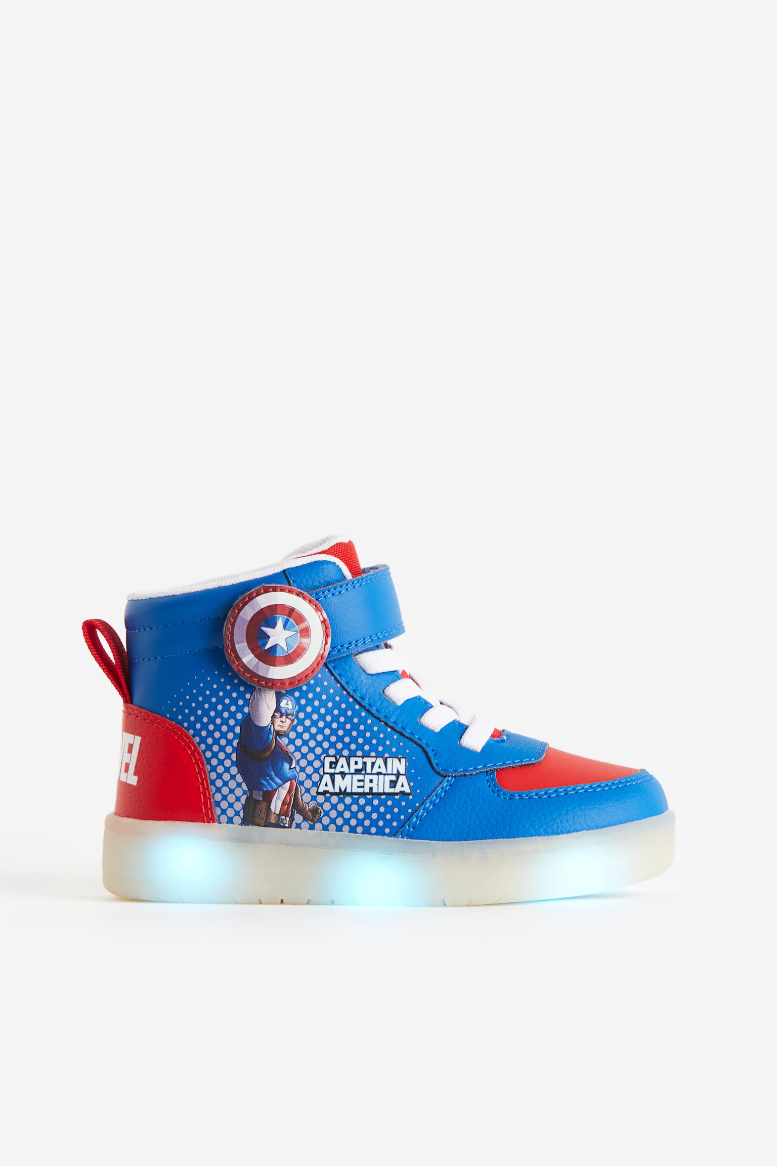 Flashing hi-tops - Blue/Captain America/Black/Sonic the Hedgehog - 4