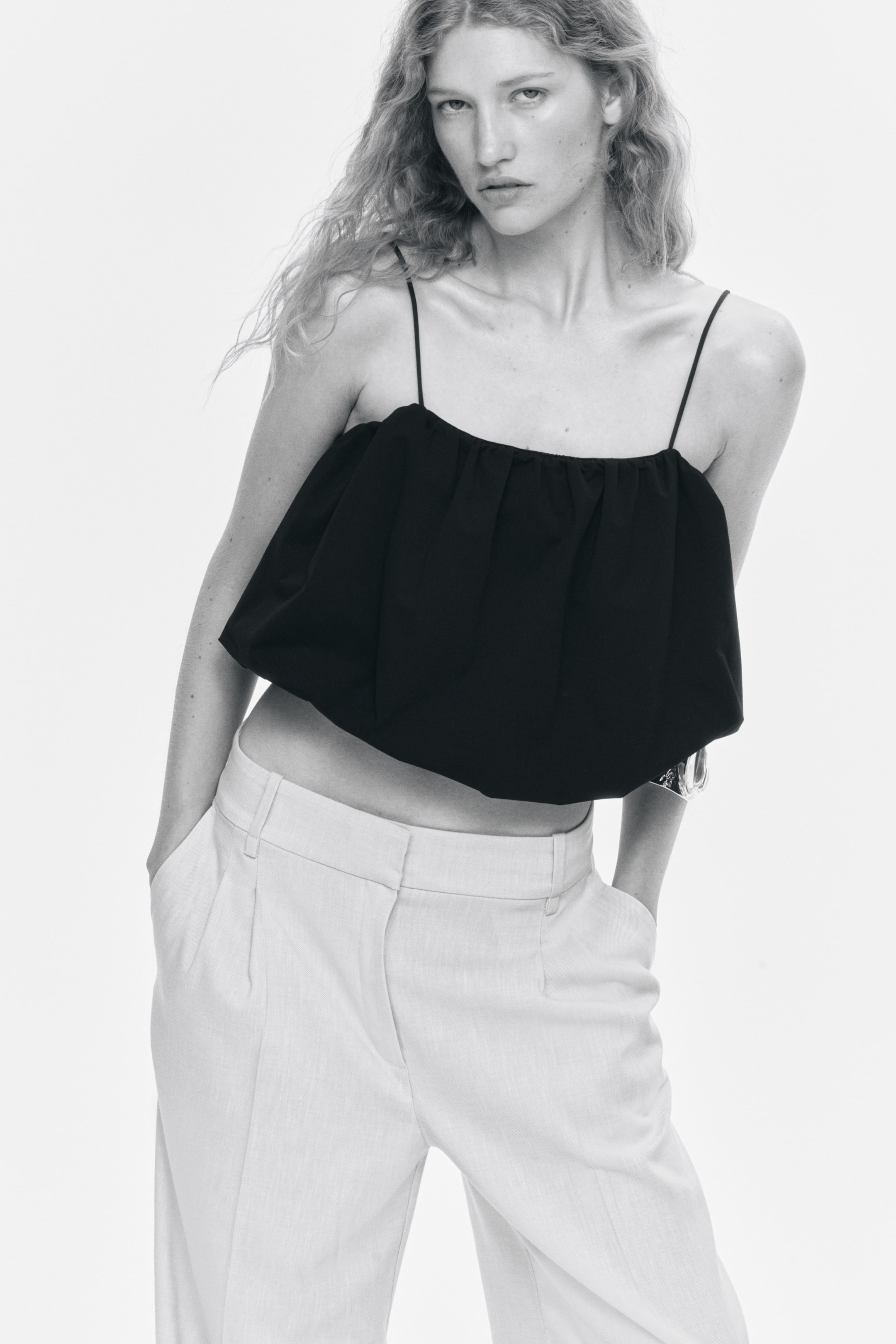 Pantalon sur mesure à jambes larges