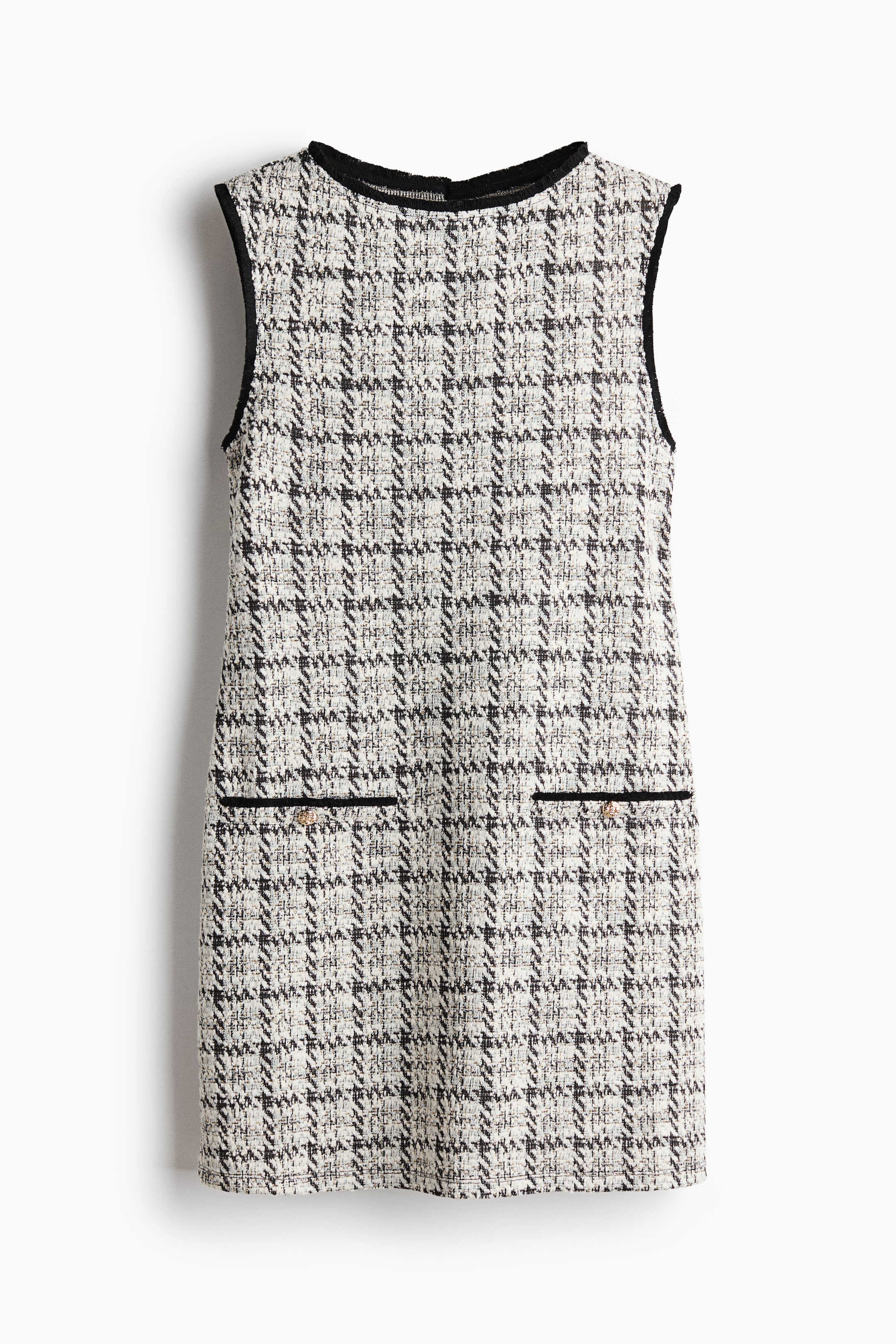Robe frangée en tricot bouclé