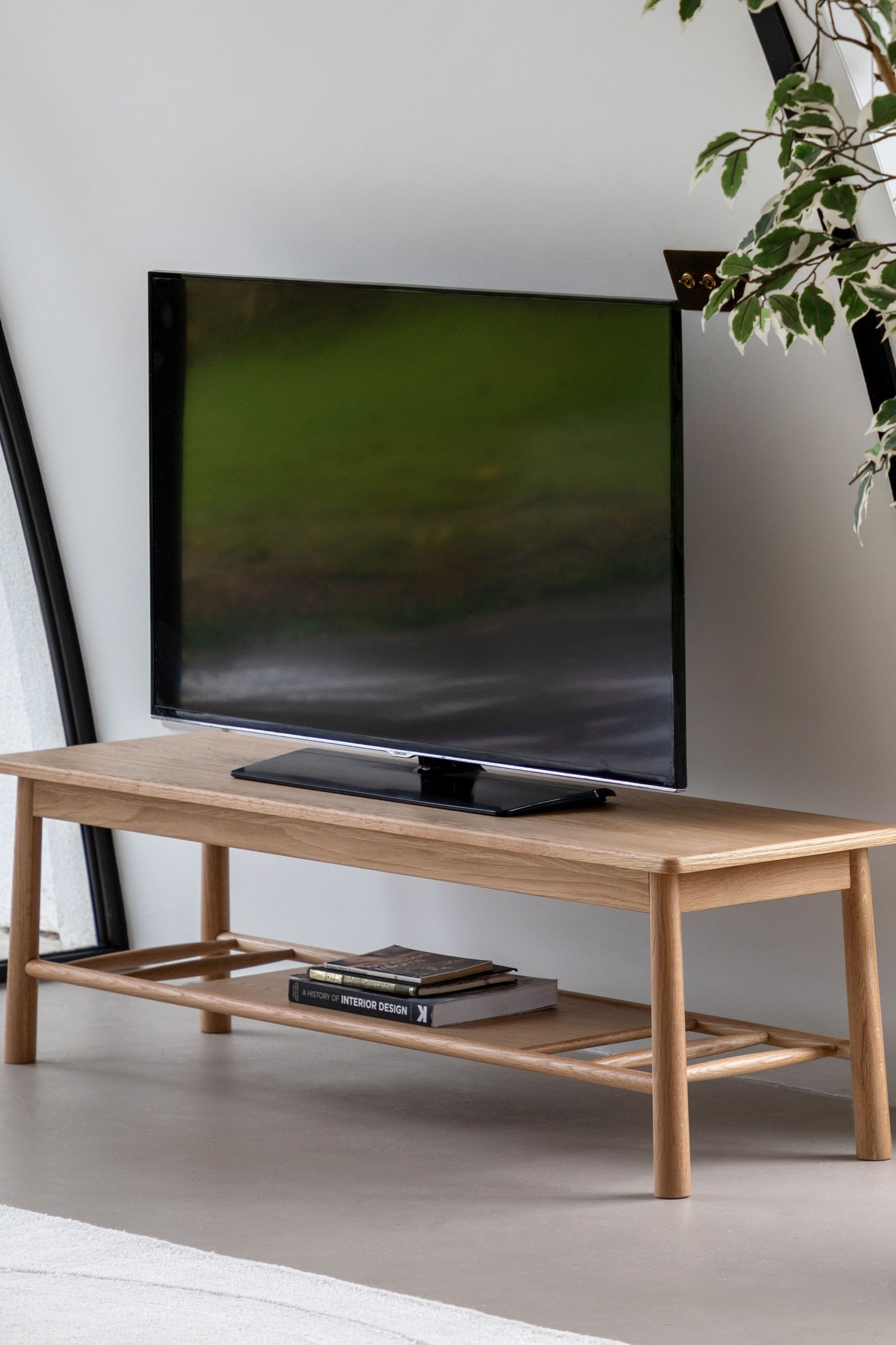 Wooden Media Unit - Light Wood