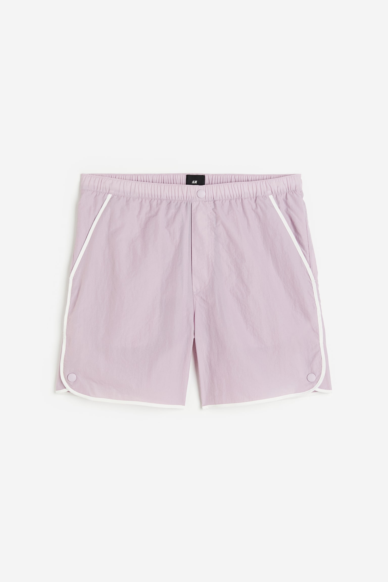 Regular Fit Nylon shorts - Purple - 1