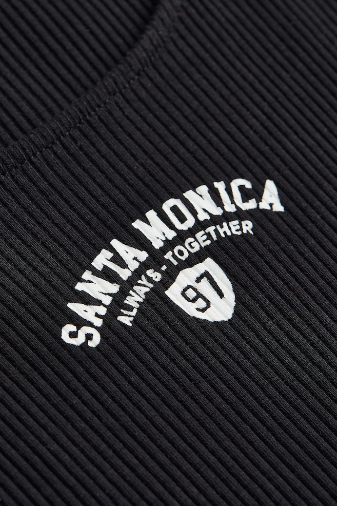 Robe en jersey côtelé - Noir/Santa Monica/Bleu clair/Santa Monica - 2