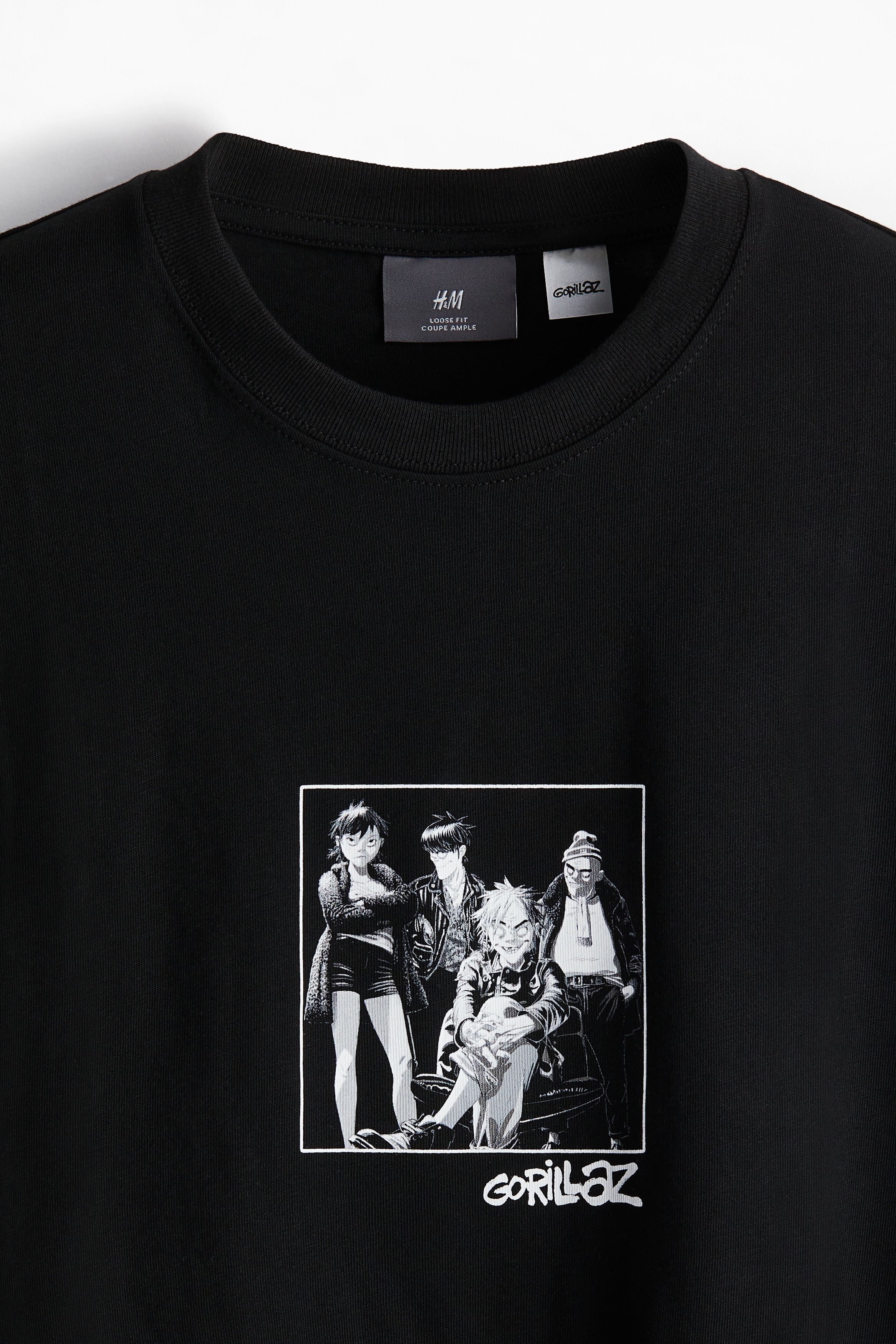 Men's Black/Gorillaz Loose Fit T-shirt | H&M IN