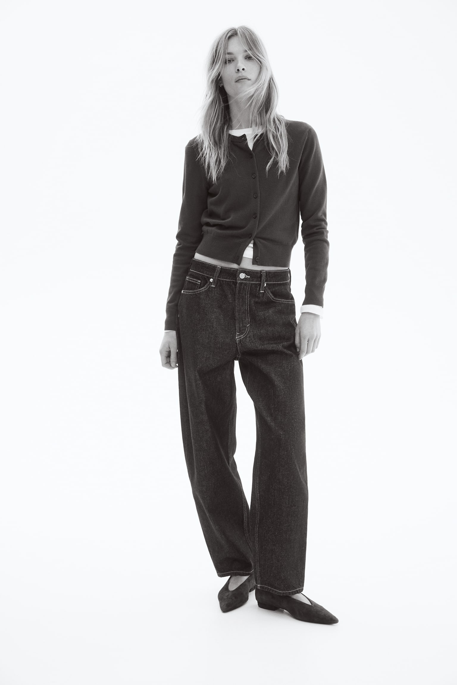 Fine-knit cardigan - Navy blue/Light blue/Black/Mole/Pink/Lilac - 5