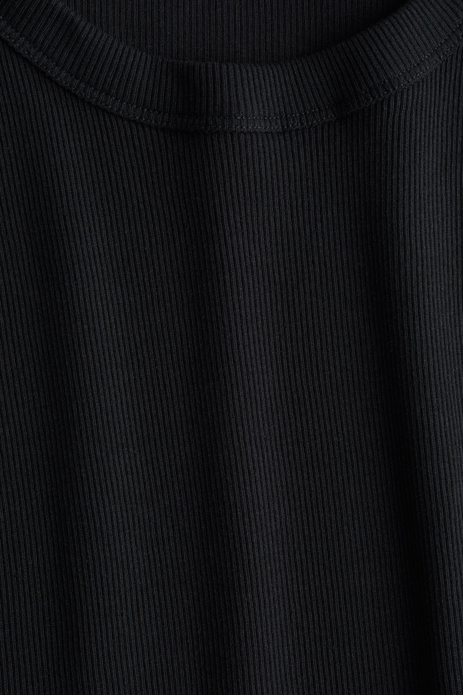 Женский топ H&M Ribbed, цвет: Чёрный — фото 6