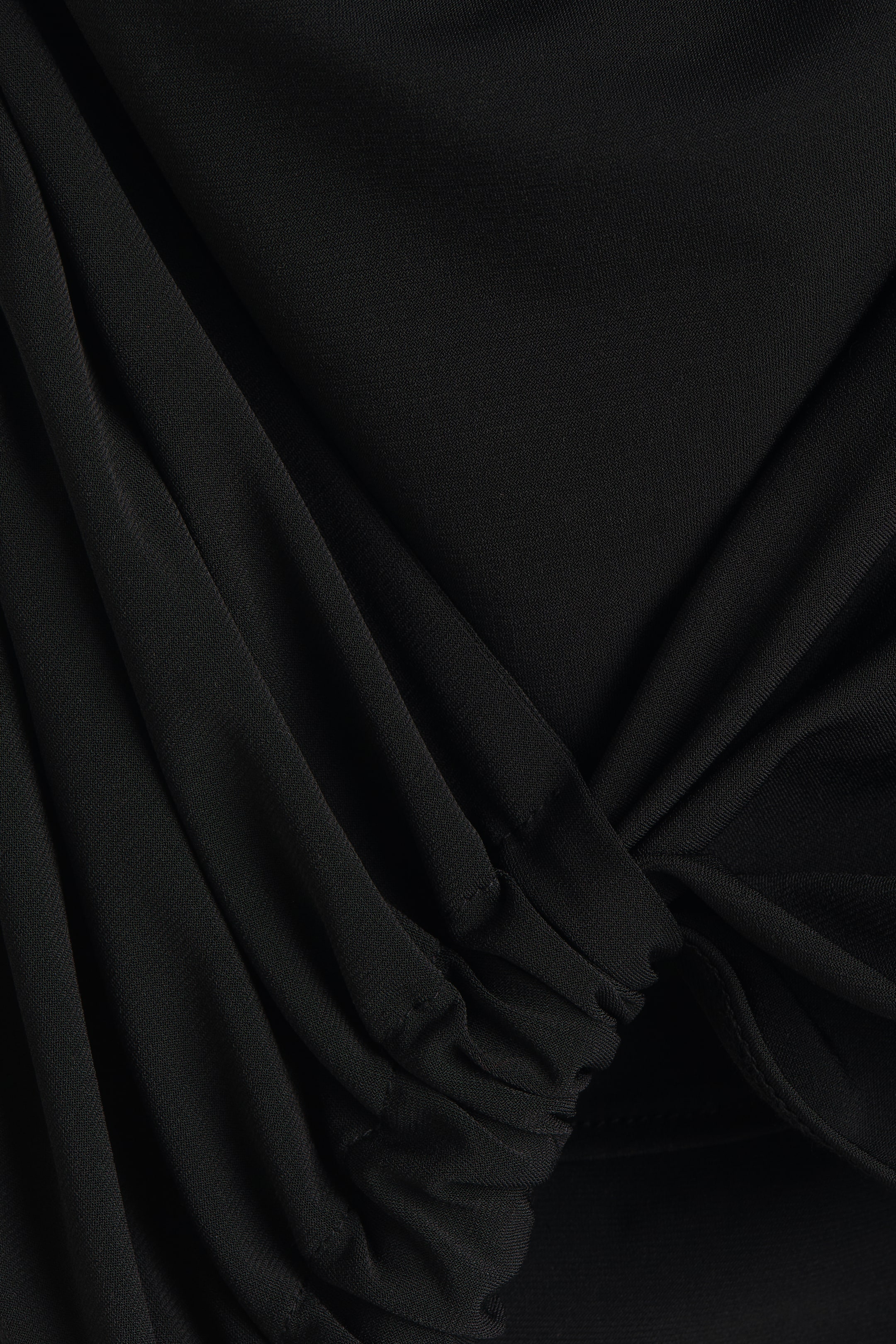 Draped-Panel Halterneck Top