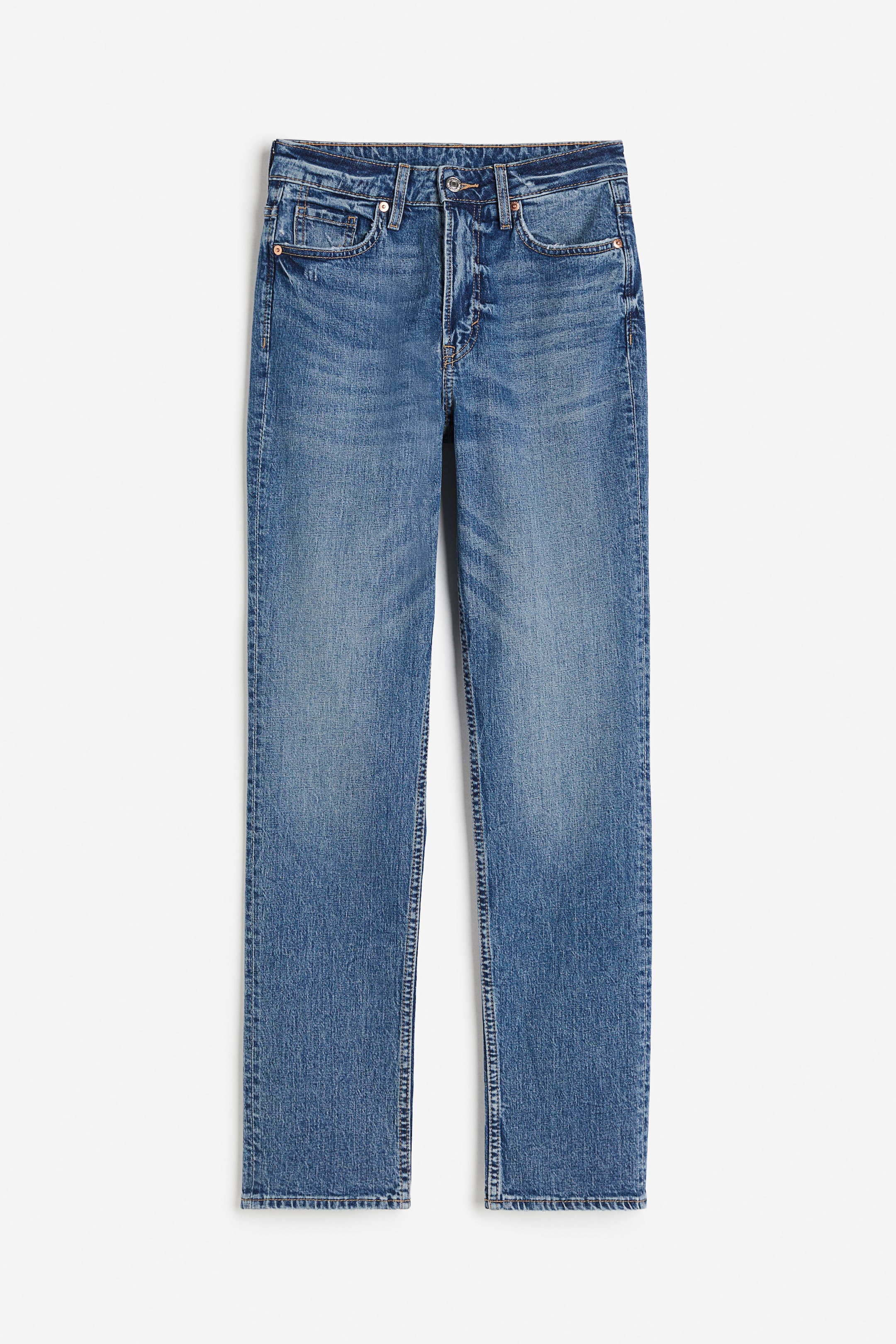 Slim Straight High Jeans - Denim blue - Ladies | H&M GB 6