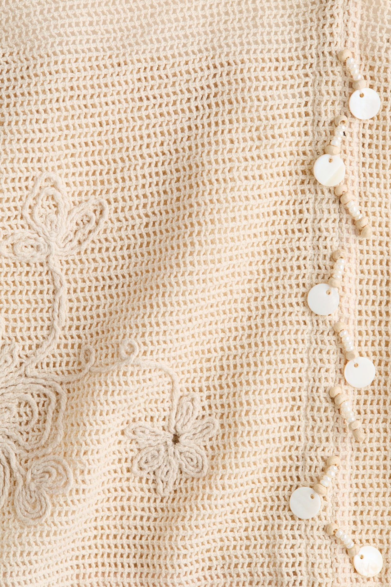 Embroidered cotton beach top - image 4
