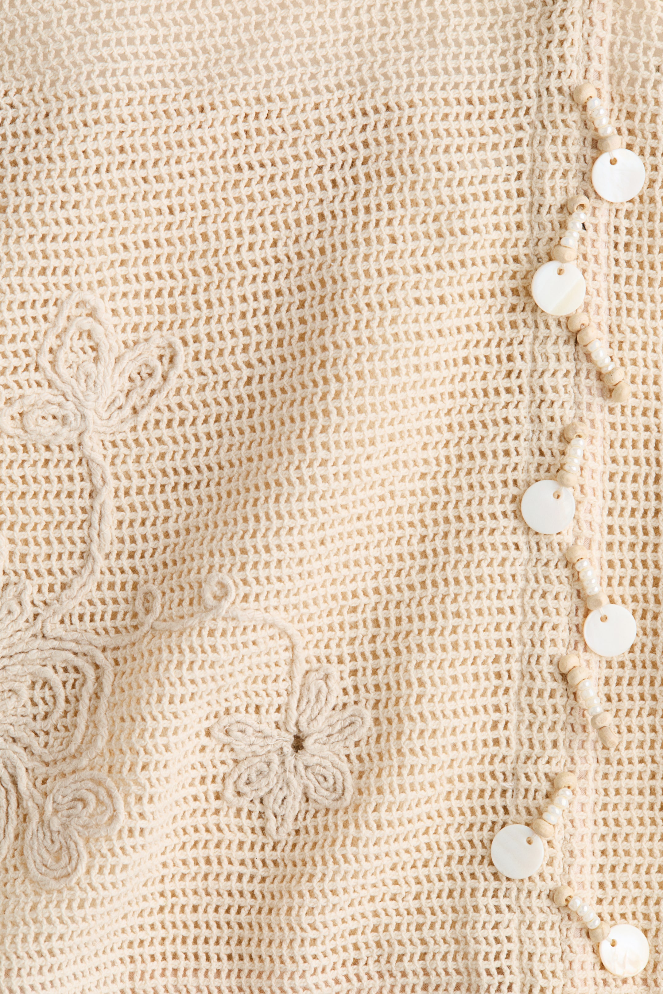 Embroidered Cotton Beach Top