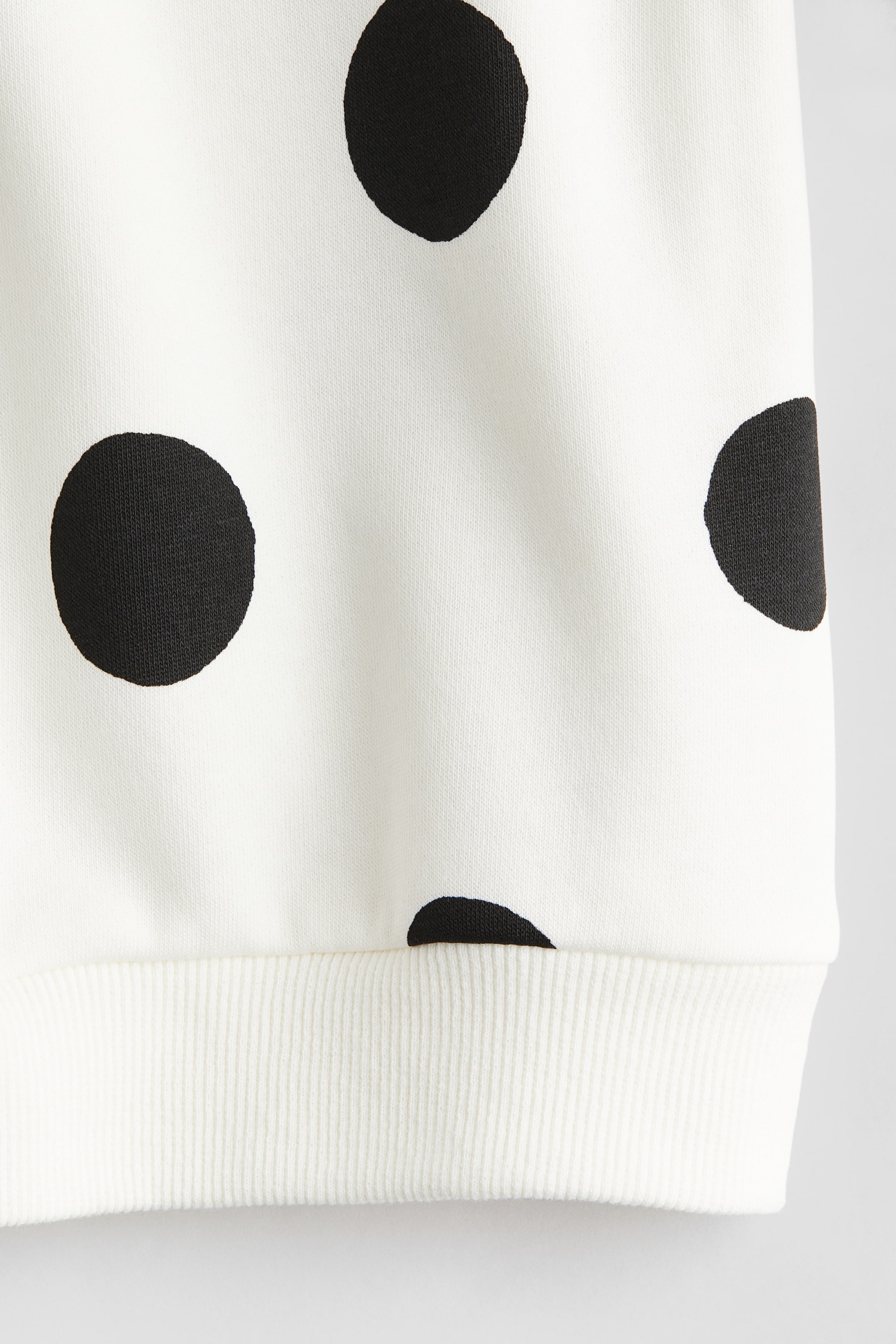 Sweatshirt - White/Spotted - Kids | H&M GB 5